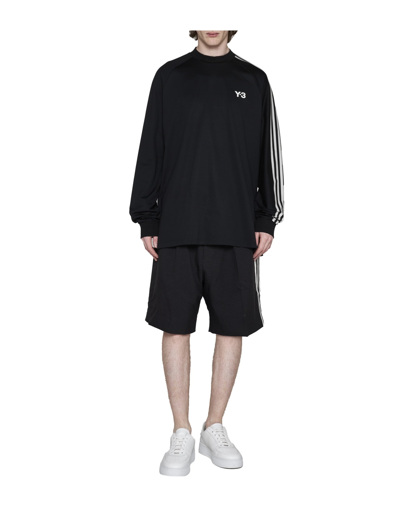 Y-3 Long-sleeve Jersey - Black/off white