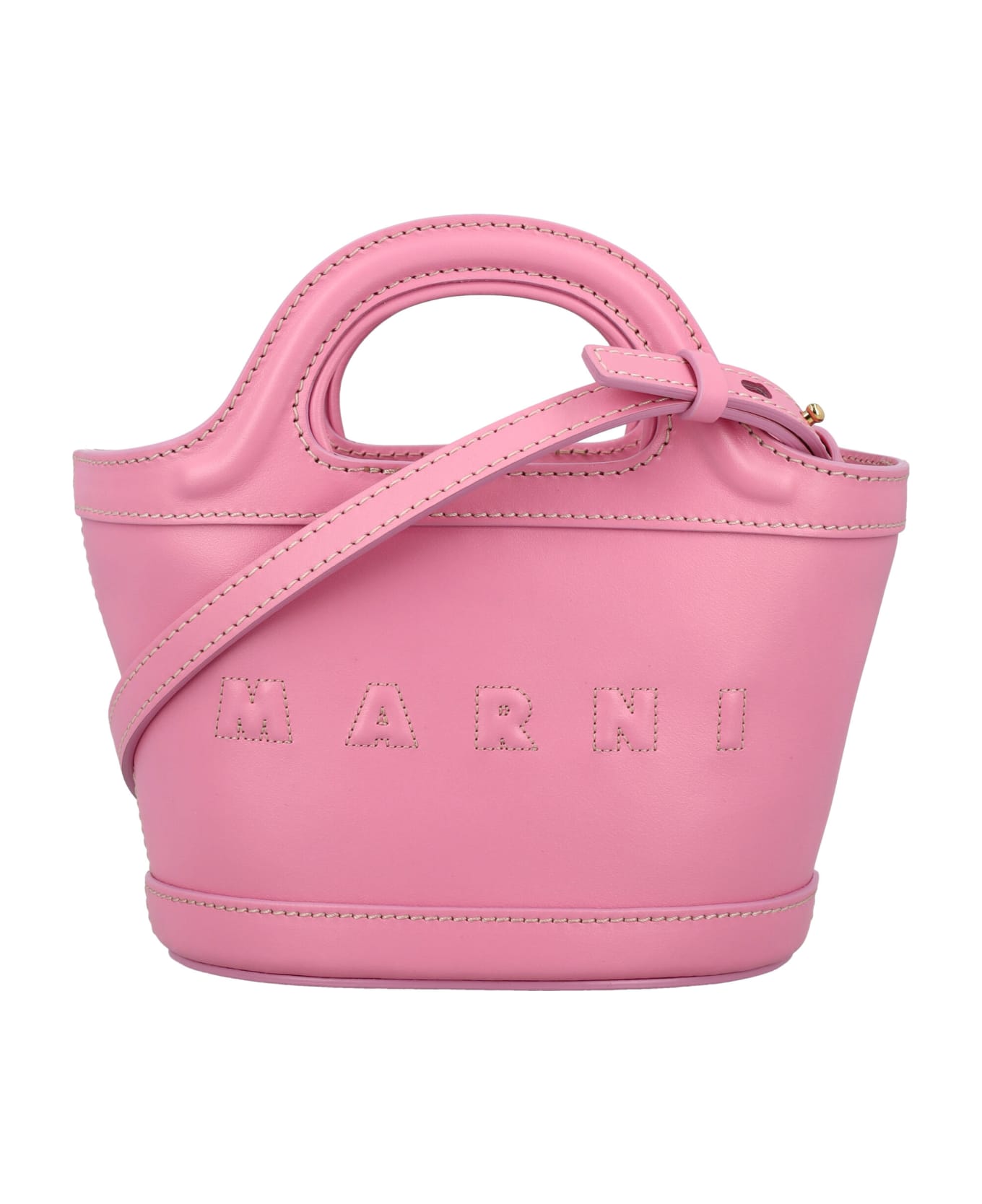 Marni Kid - Tropicalia Leather Bag - PINK