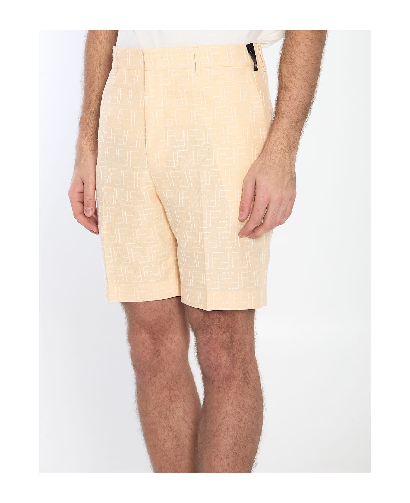 Fendi Bermuda Shorts - Beige