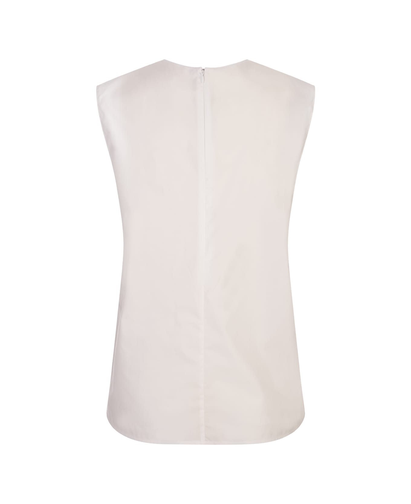 Marni Sleeveless Top With Mystical Bloom Print - White