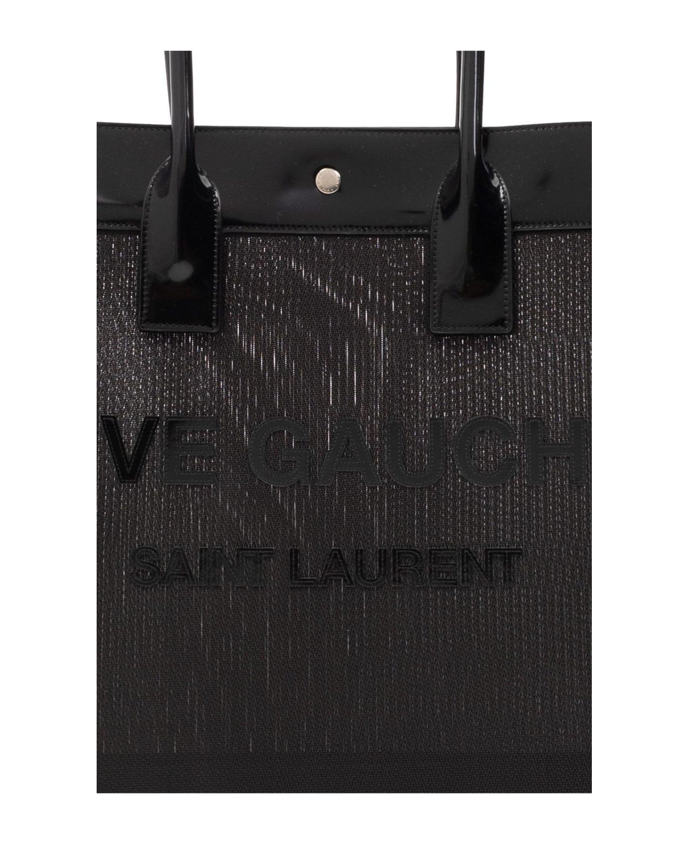 Saint Laurent Rive Gauche Top Handle Bag - Black