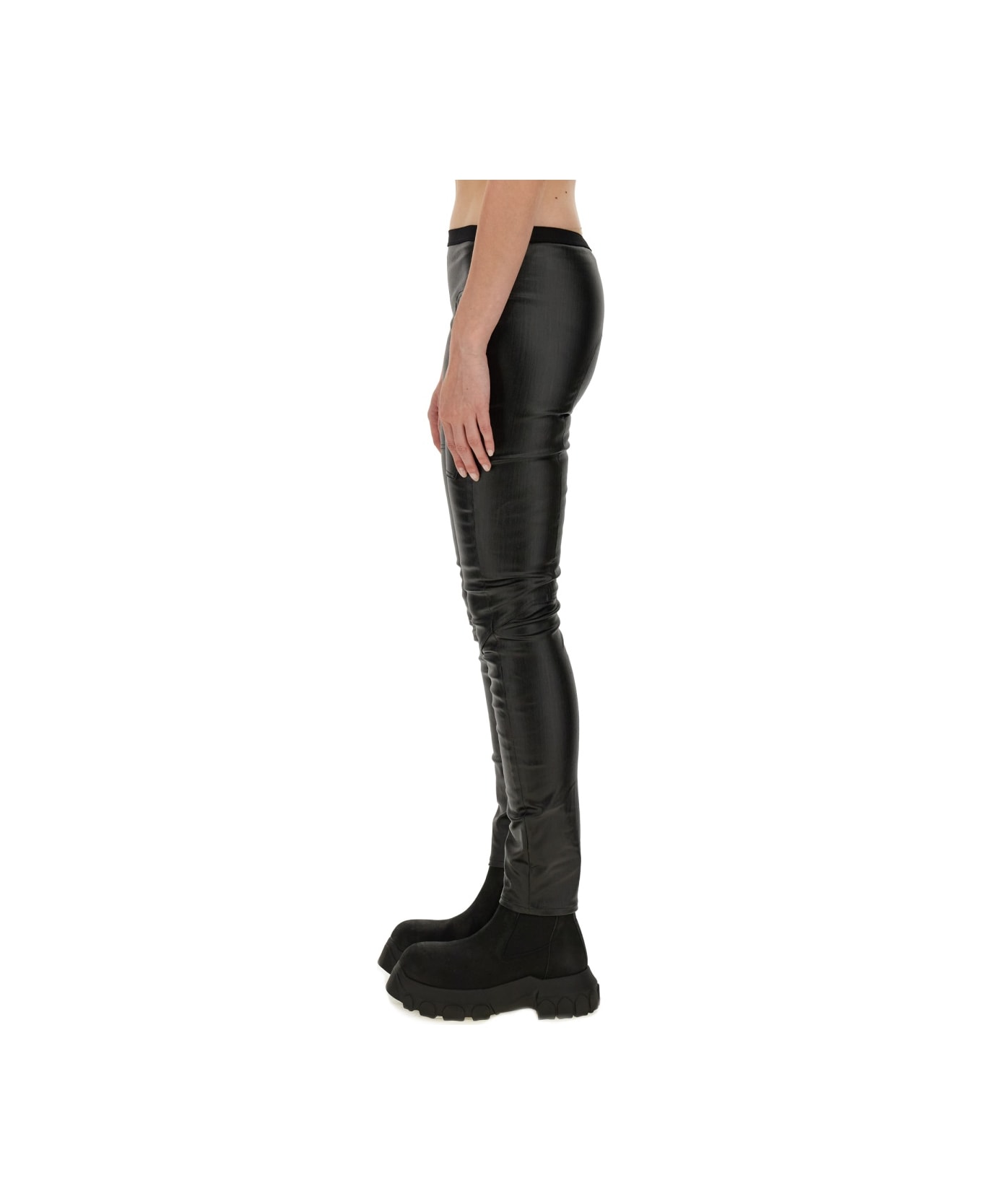 Rick Owens Denim Leggings - BLACK