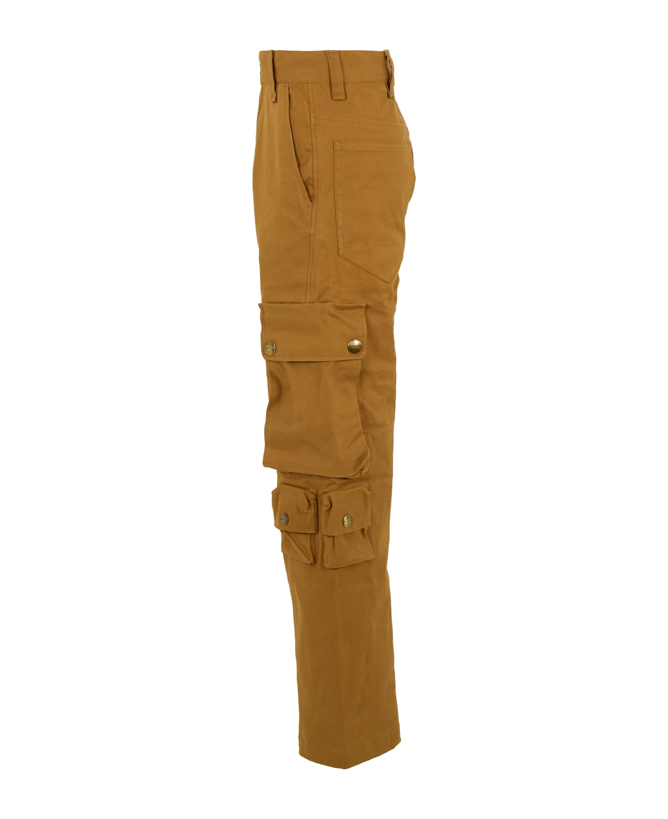 Lanvin Brown Trousers For Boy With Logo - Brown