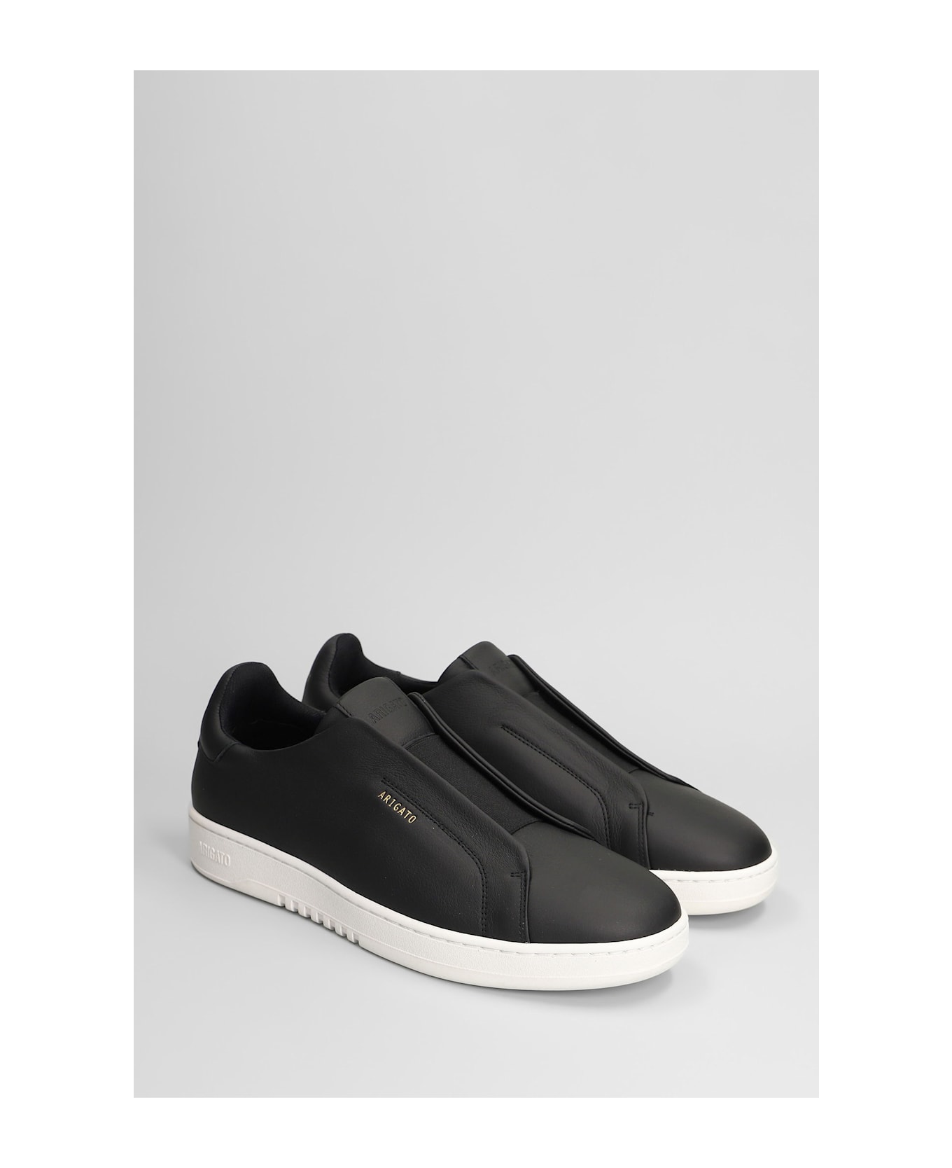 Axel Arigato Dice Laceless Sneakers In Black Leather - black