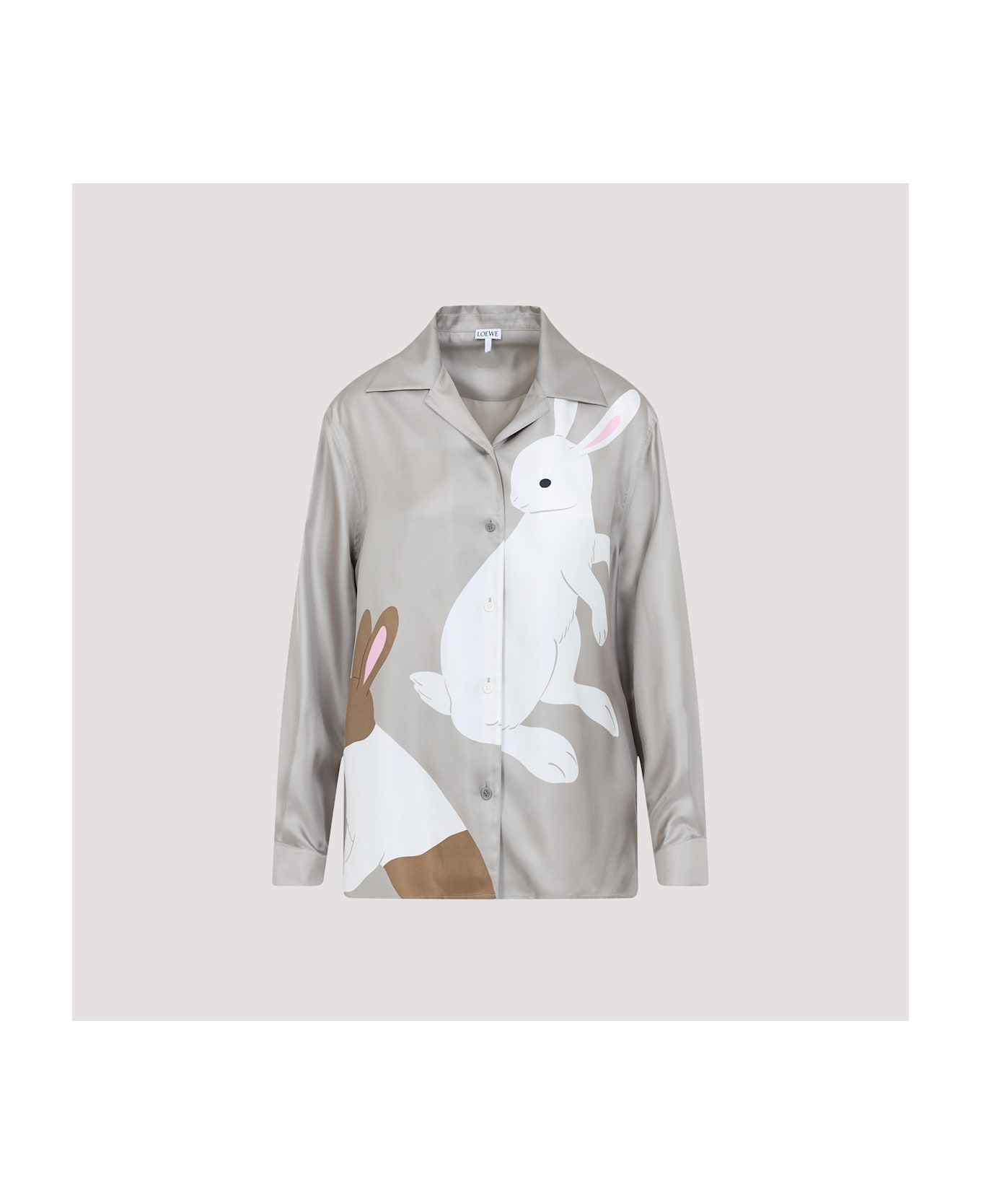 Loewe Cappuccino Satin Loewe X Suna Fujita Shirt - DARKBEIGE