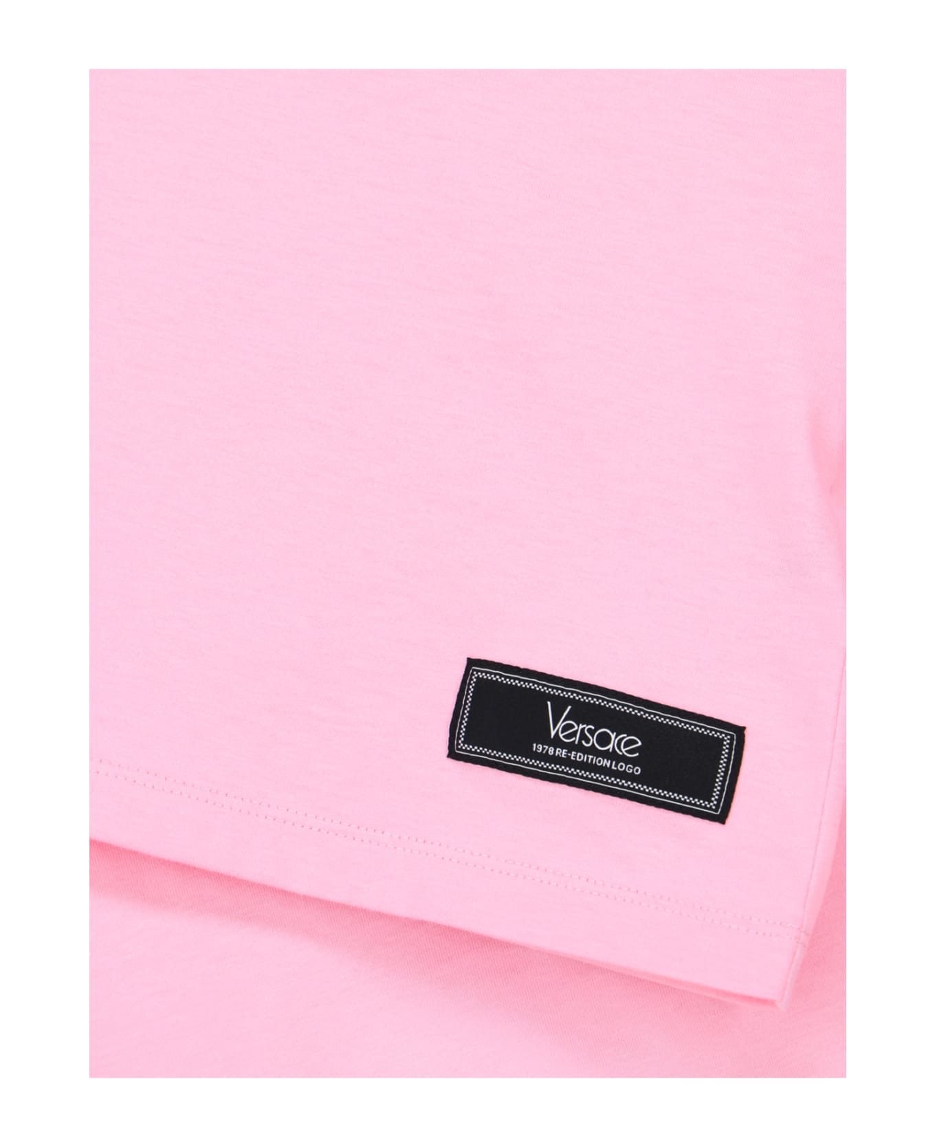 Versace "1978 Re-edition" Logo T-shirt - Pink Tシャツ