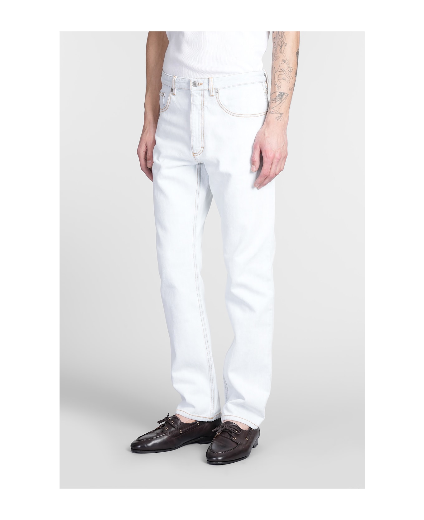 Bally Jeans In Cyan Cotton - cyan