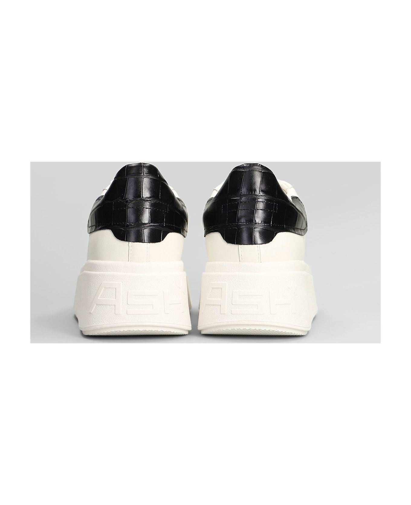 Ash Moby Sneakers In White Leather - white
