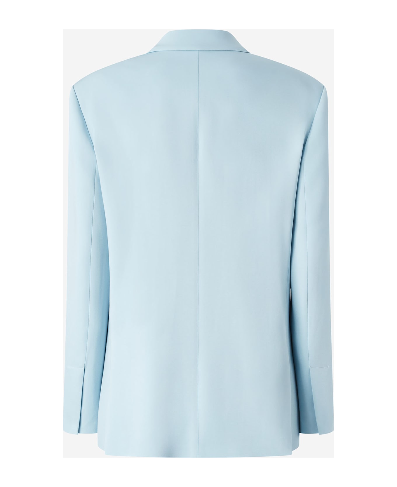 Pinko Stretch Viscose Single-breasted Jacket - Light Blue