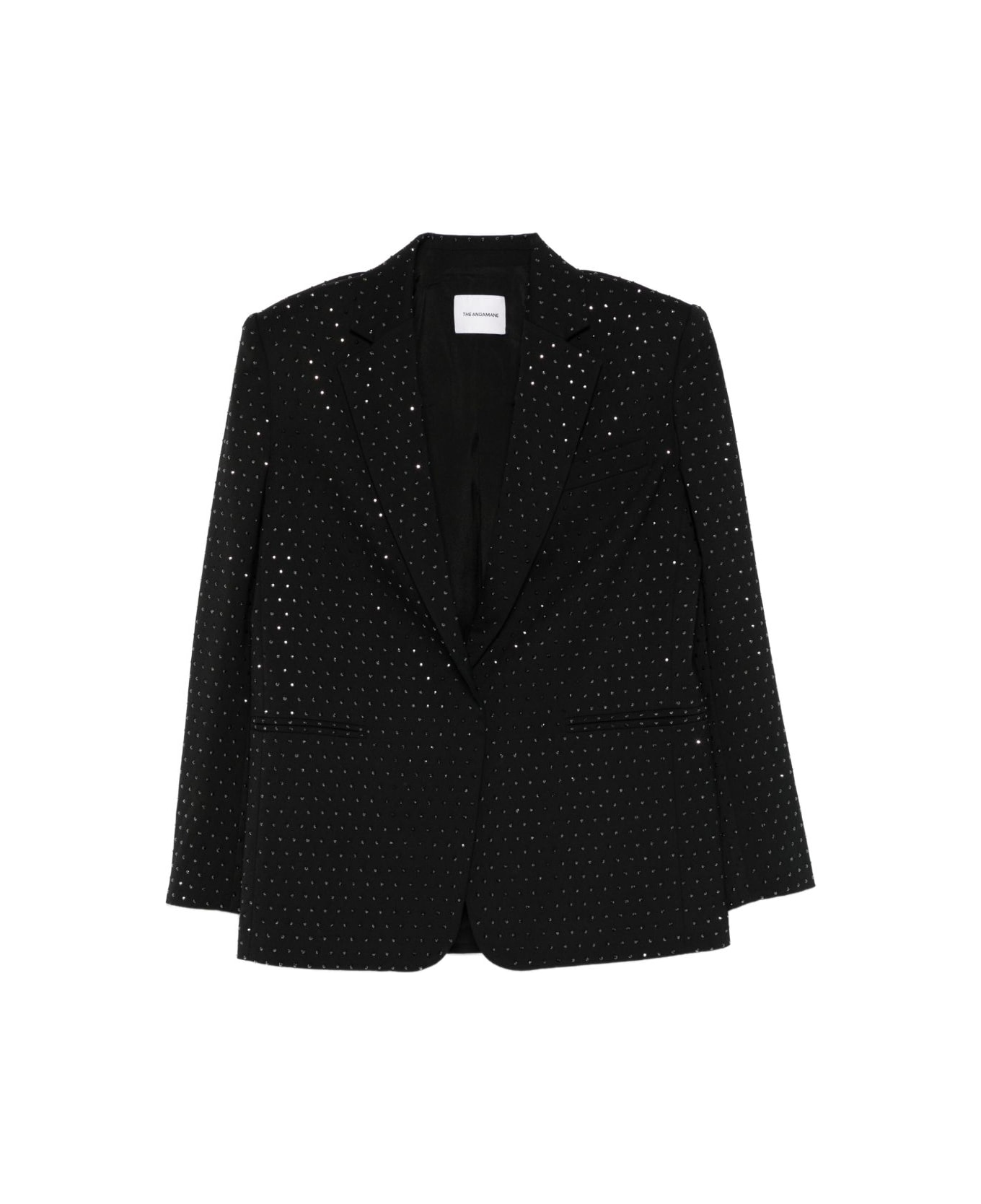 The Andamane Single-breasted Crystal-embellished Blazer - Black