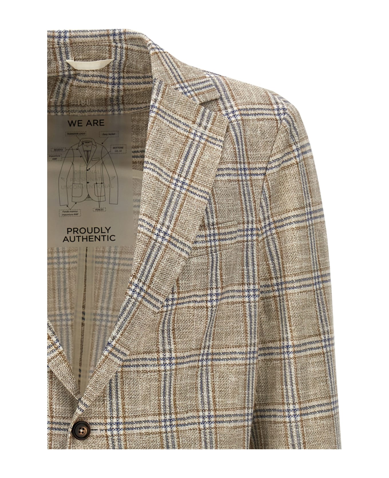 Circolo 1901 Check Blazer Jacket - Multicolor