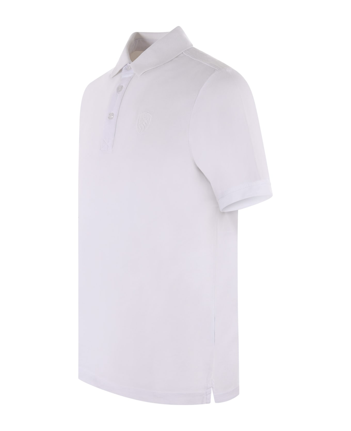 Blauer Polo Shirt - Bianco