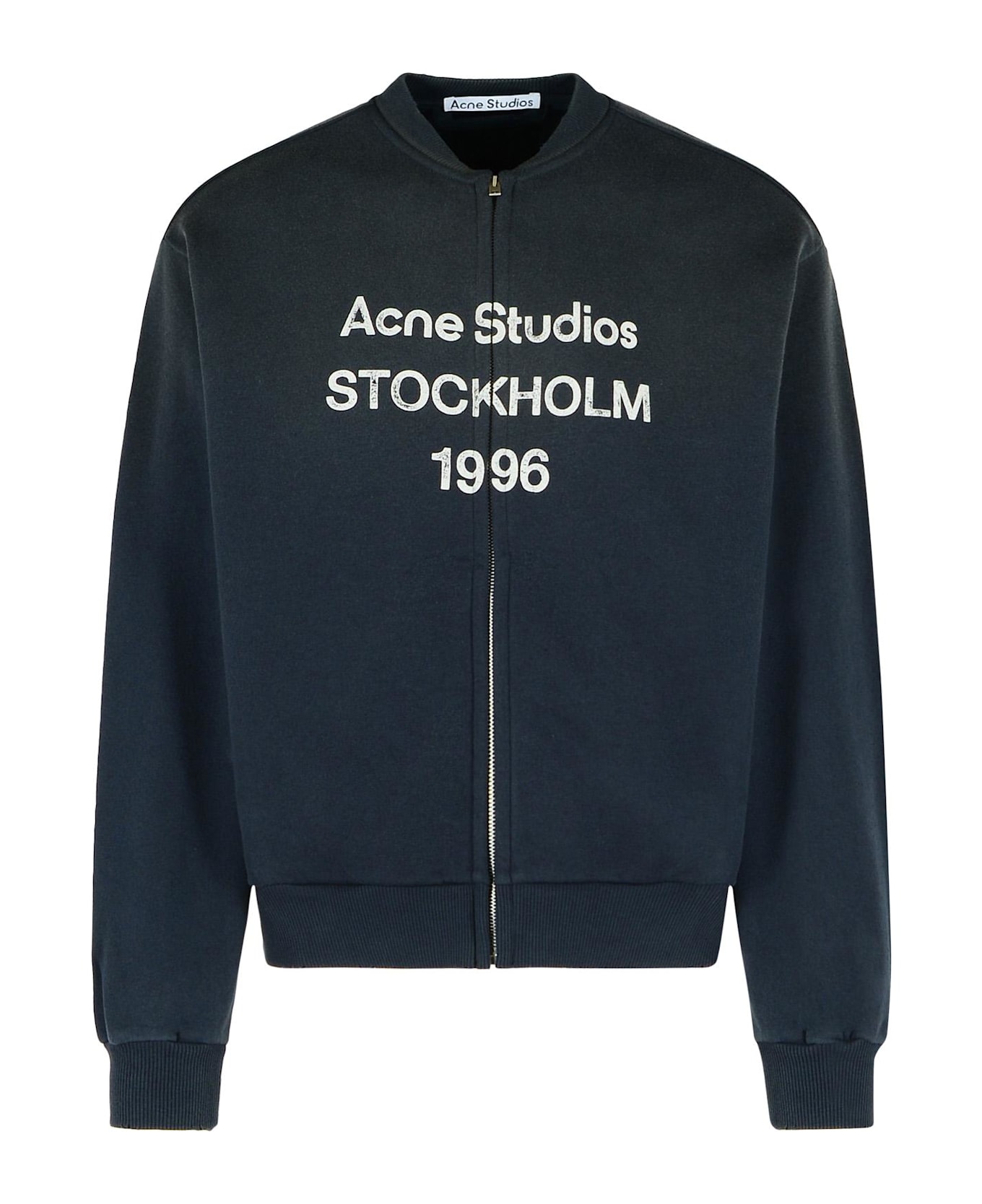 Acne Studios Black Cotton Blend Sweatshirt - BLACK