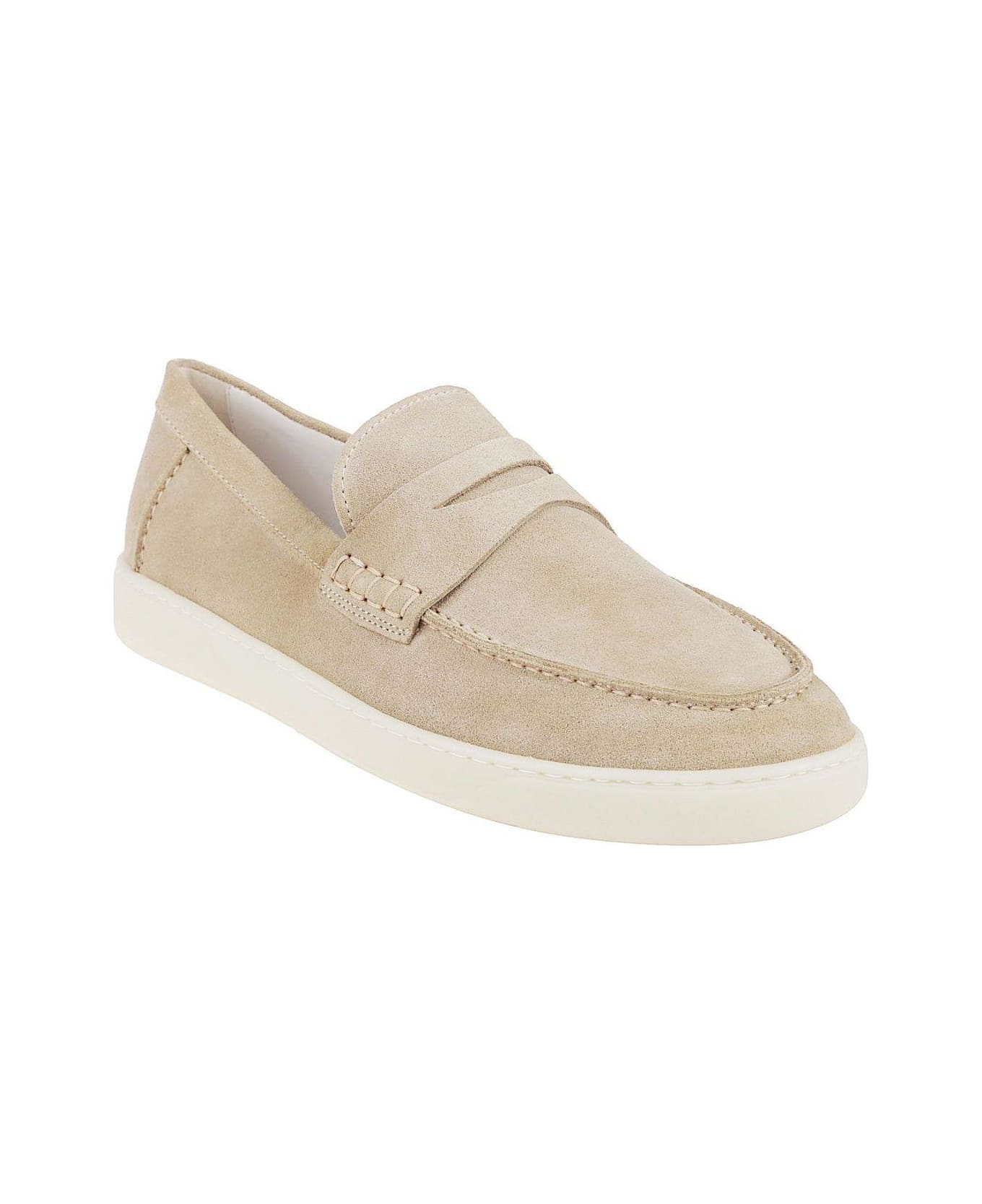 Hogan Slip On Loafers - Beige