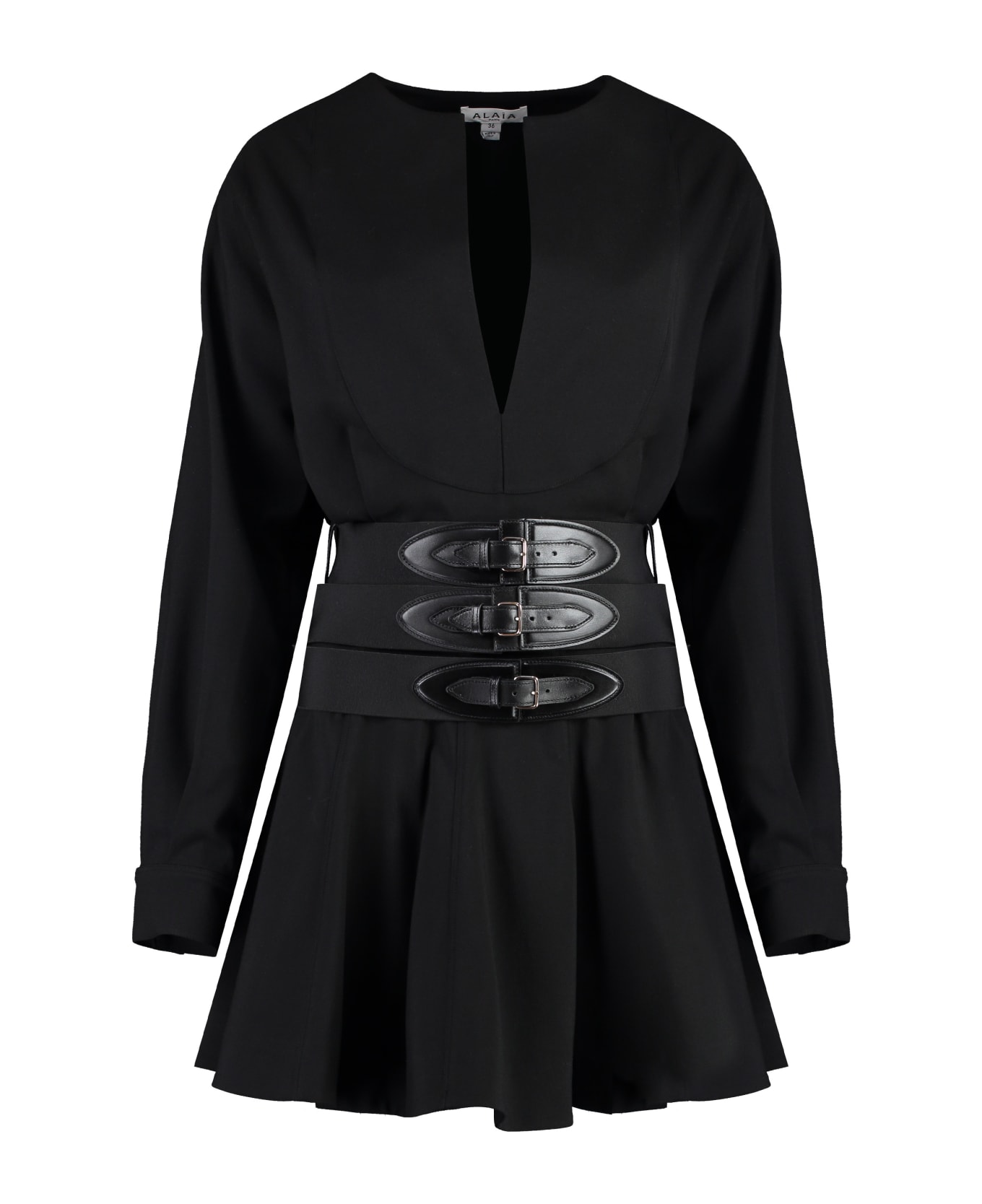 Alaia Wool Dress - black