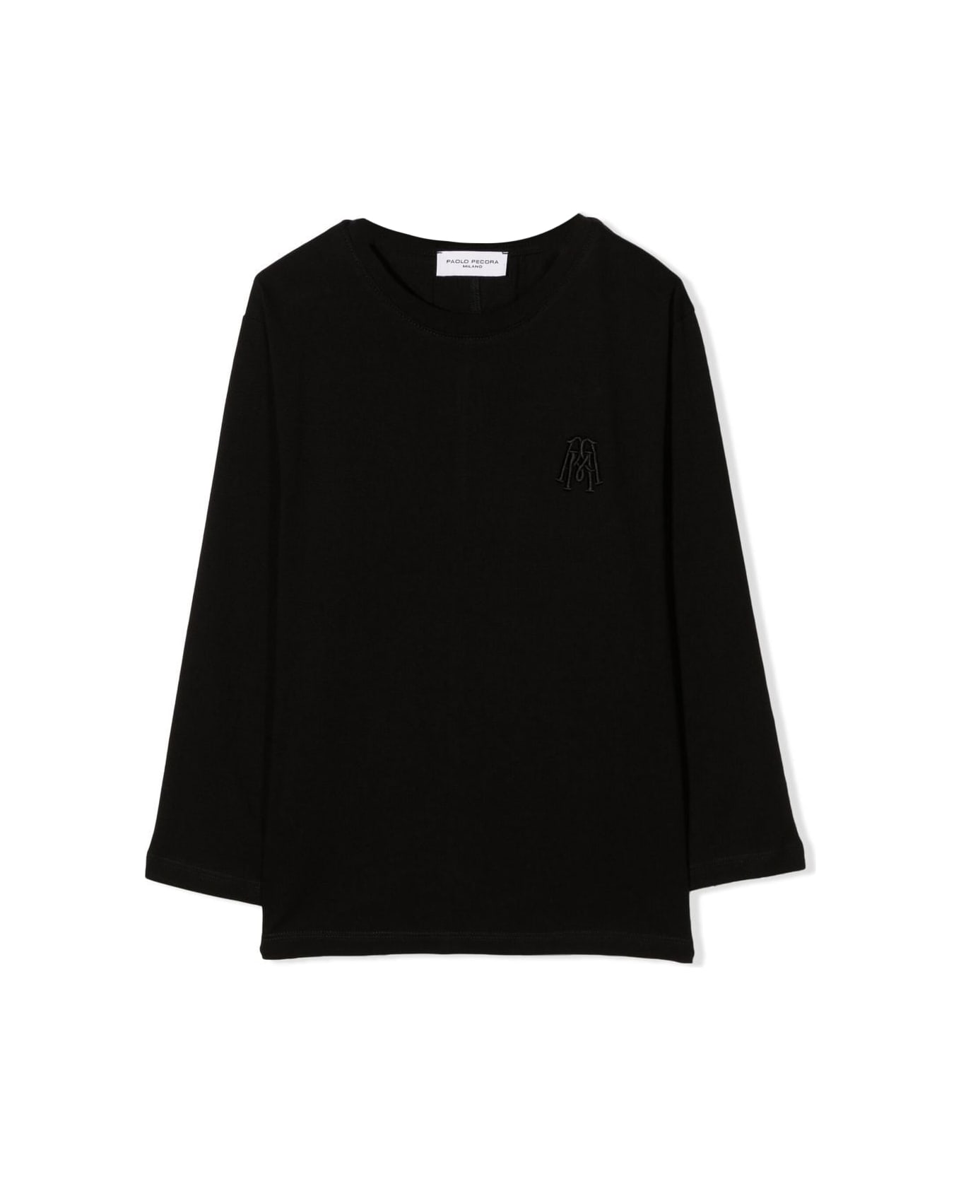 Paolo Pecora Long-sleeved T-shirt - Black Tシャツ＆ポロシャツ
