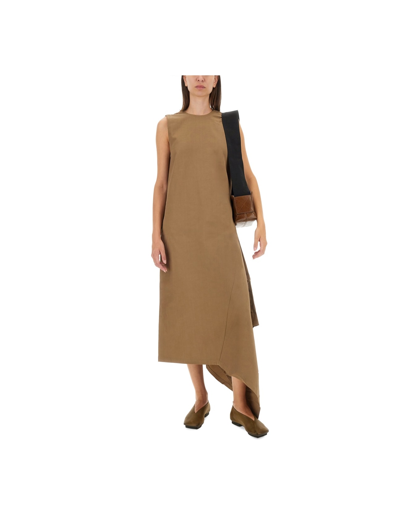 Uma Wang "aura" Dress - BEIGE