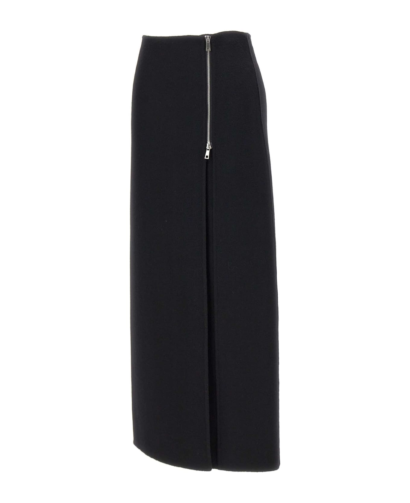 Parosh Midi Skirt - BLACK