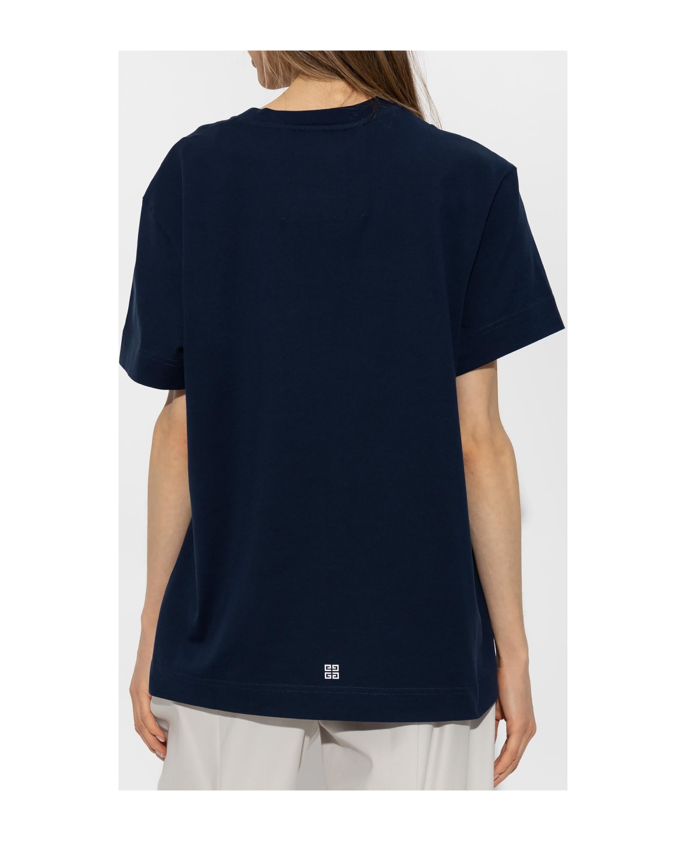 Givenchy T-shirt With Logo - Blue Tシャツ