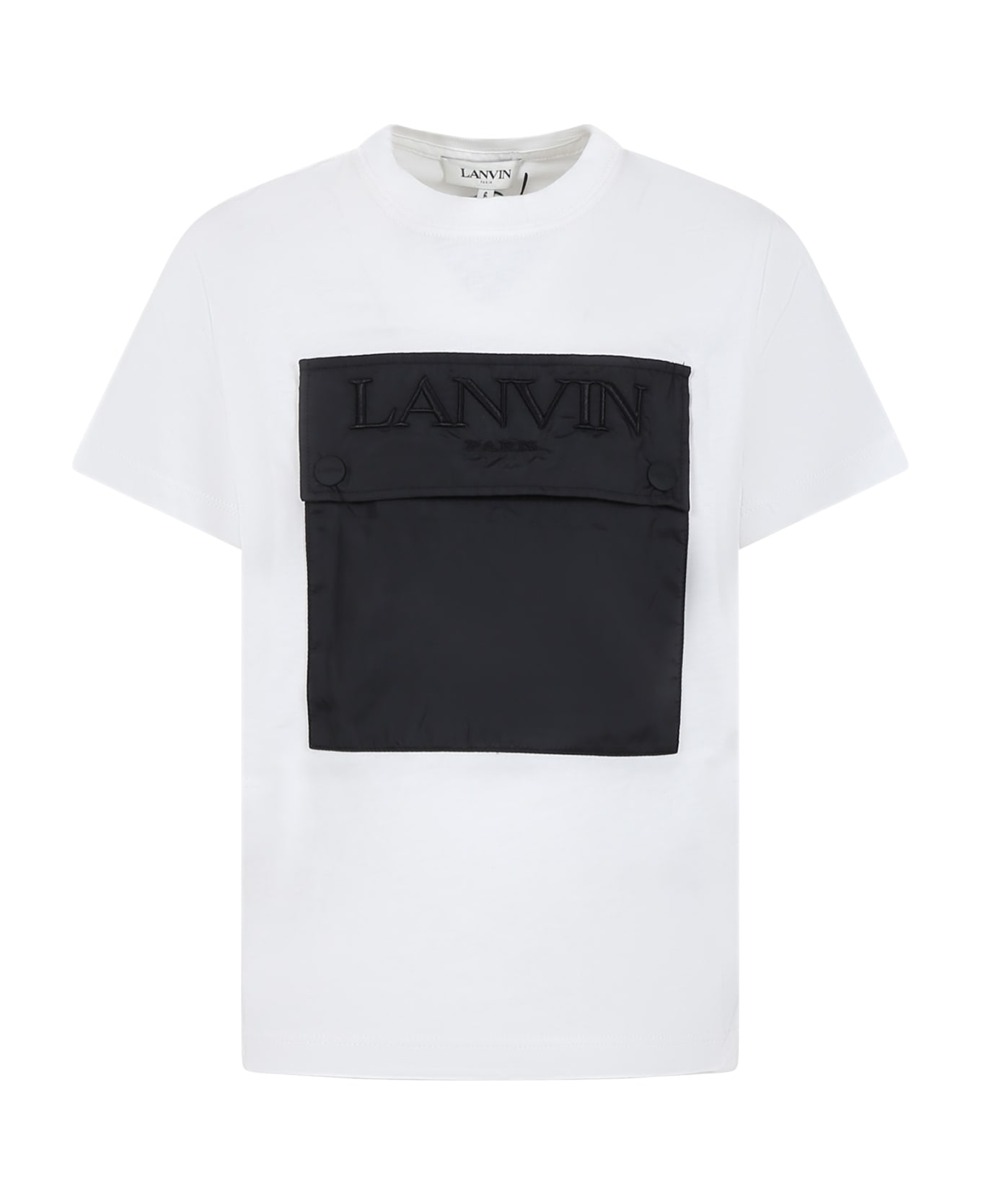 Lanvin White T-shirt For Kids With Logo - White