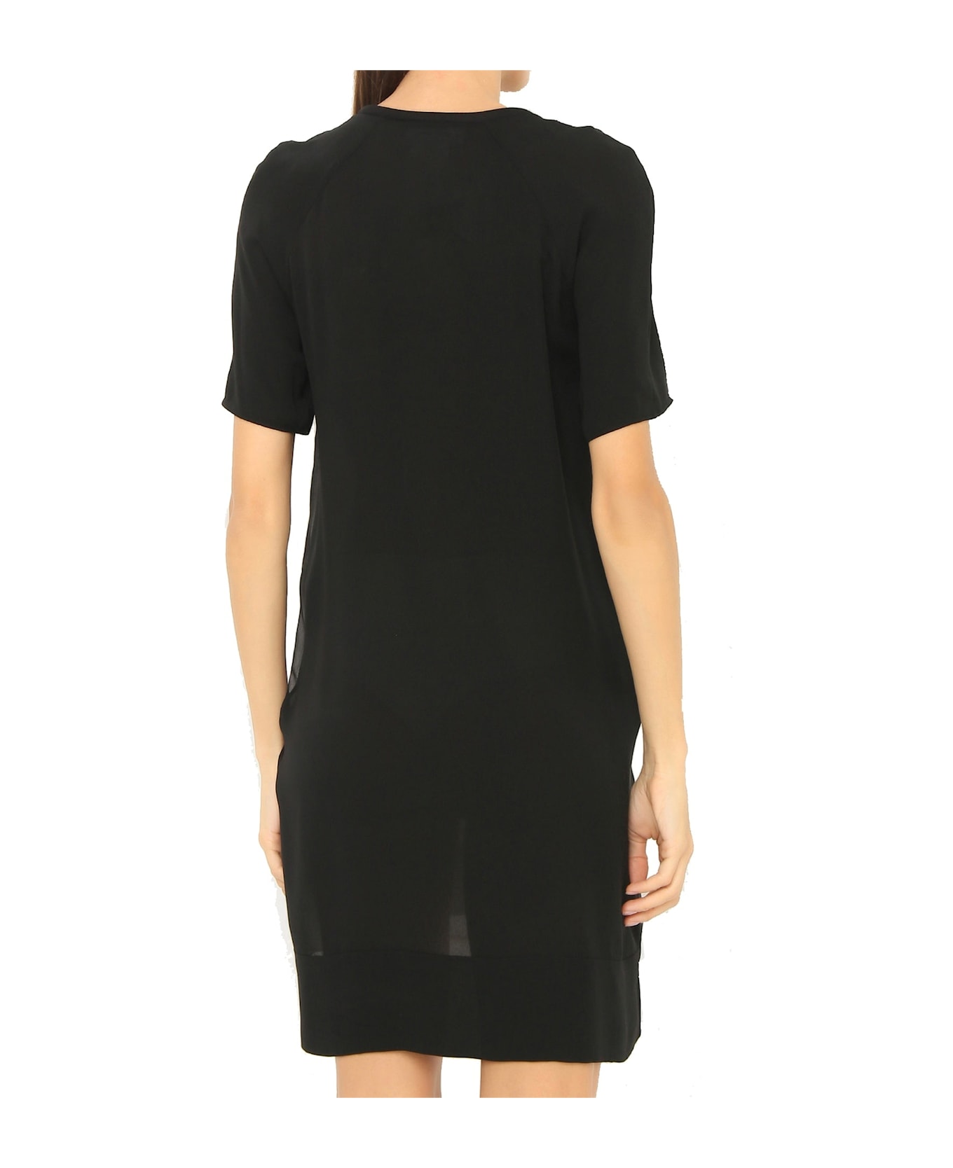 Dsquared2 Silk Printed Mini Dress - Black