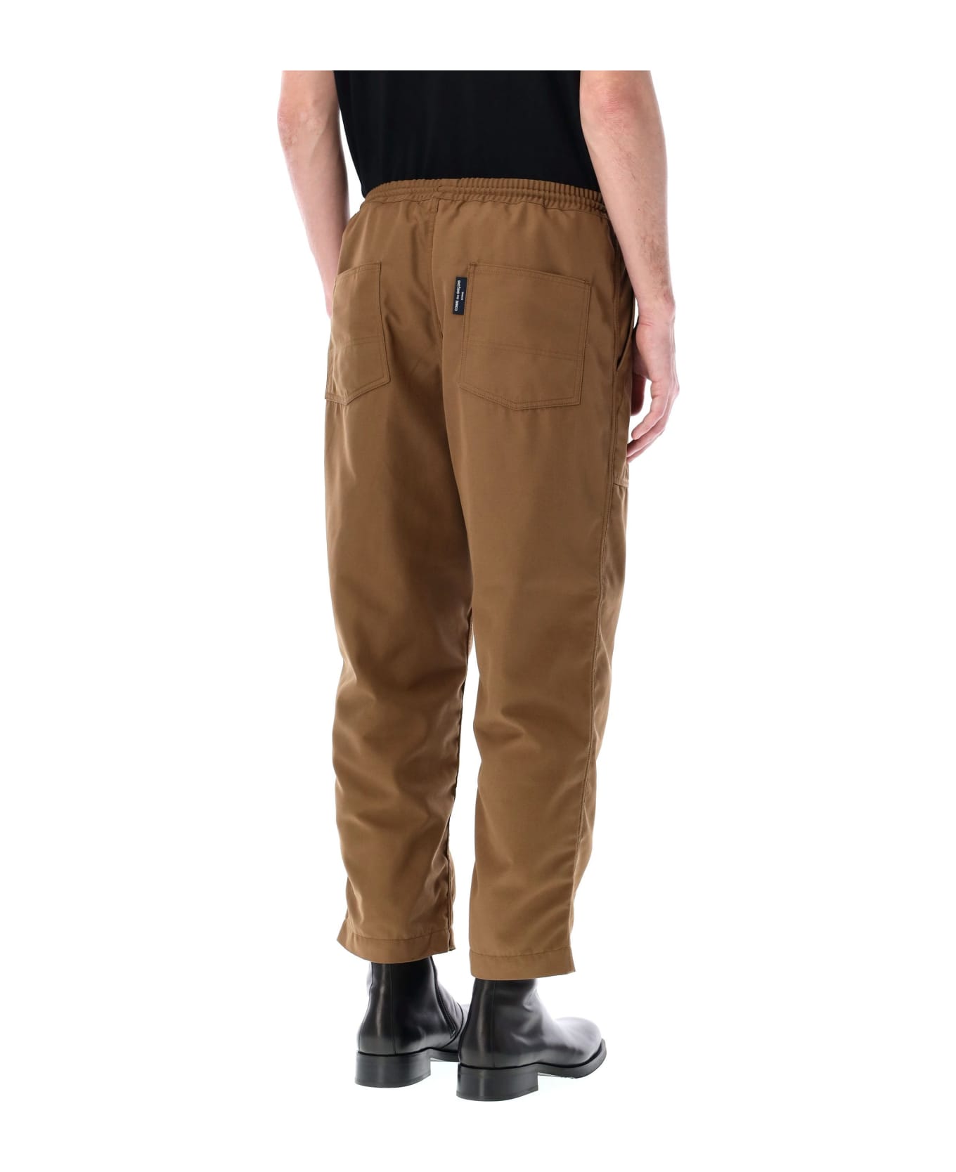 Comme des Garçons Homme Elasticated Waistband Chino Pants - BROWN