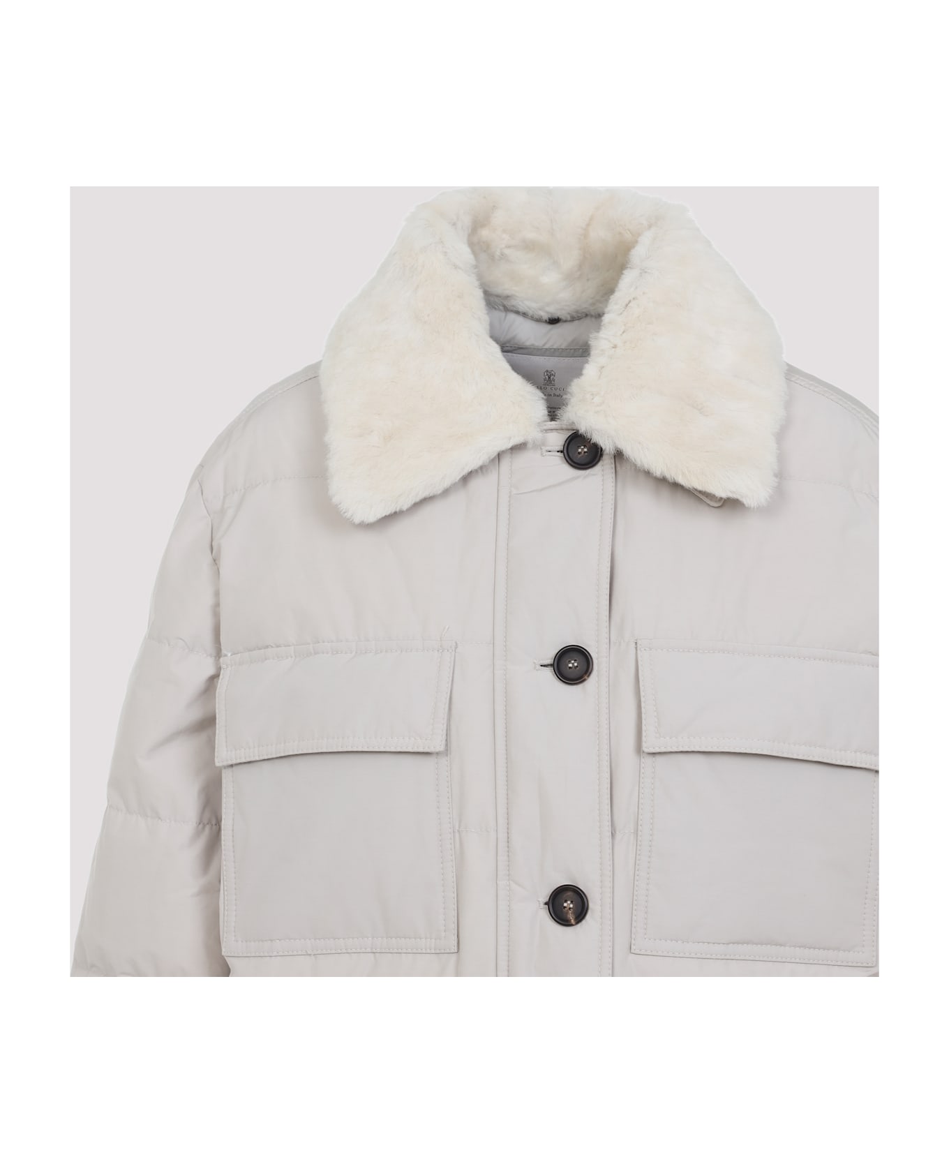 Brunello Cucinelli Puffer Jacket - Grey