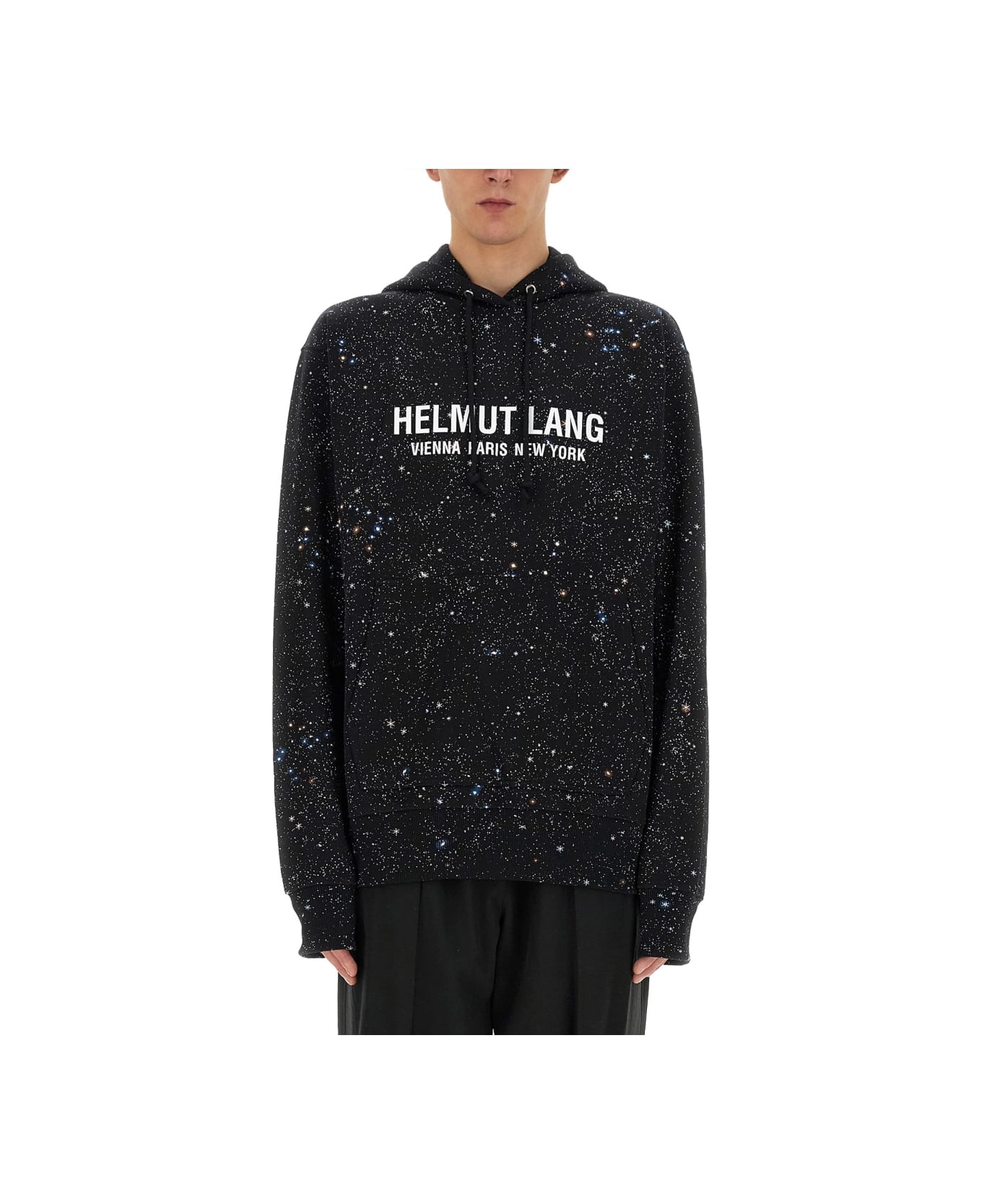 Helmut Lang Sweatshirt With Logo - BLACK フリース