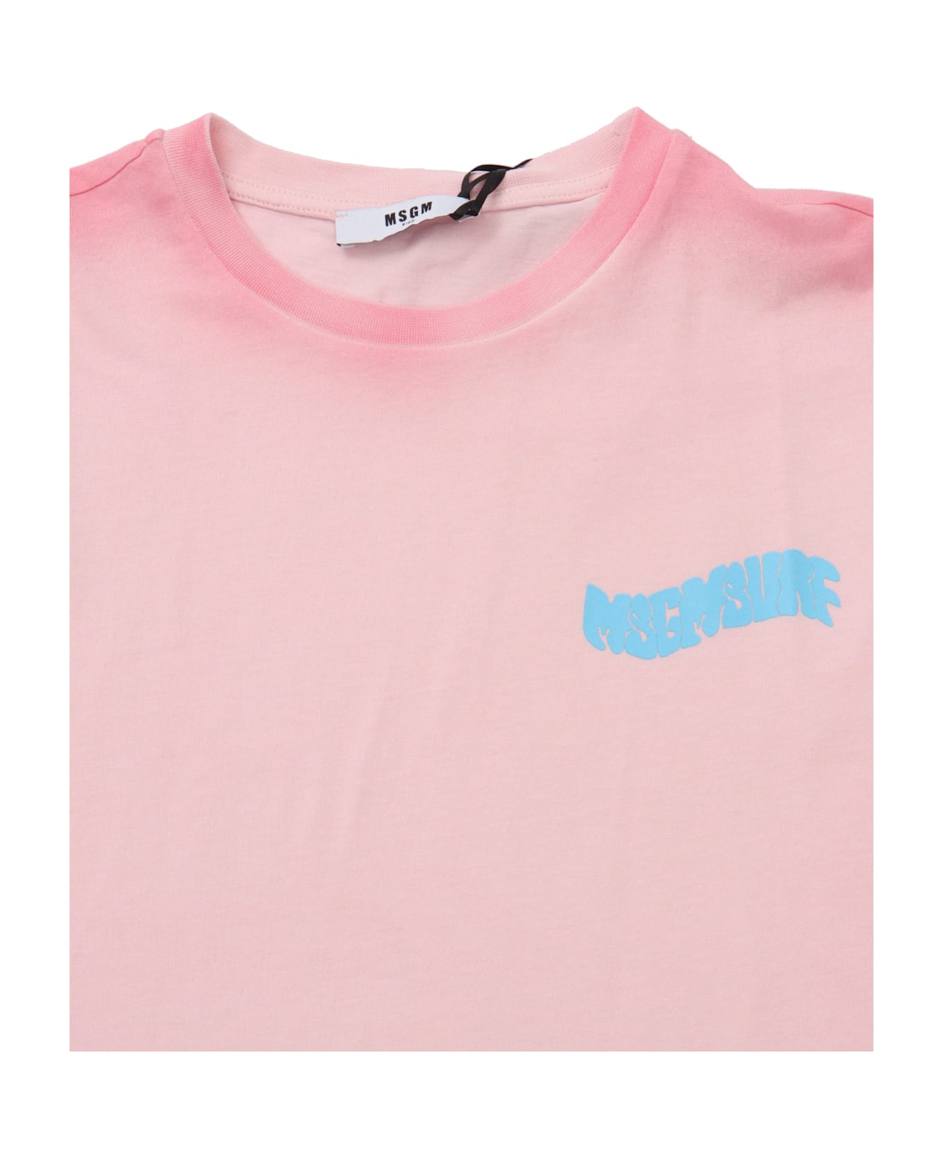 MSGM Jersey Airbrushed T -shirt Unisex - PINK