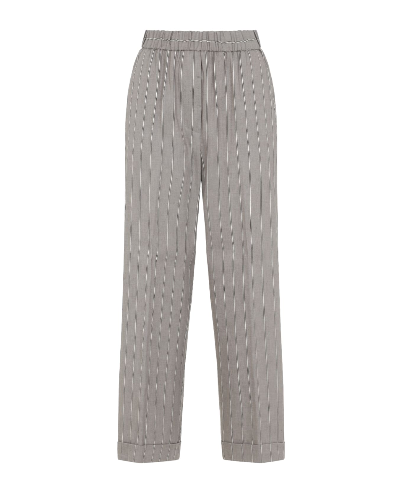 Peserico Linen Pants - Marrone Argilla