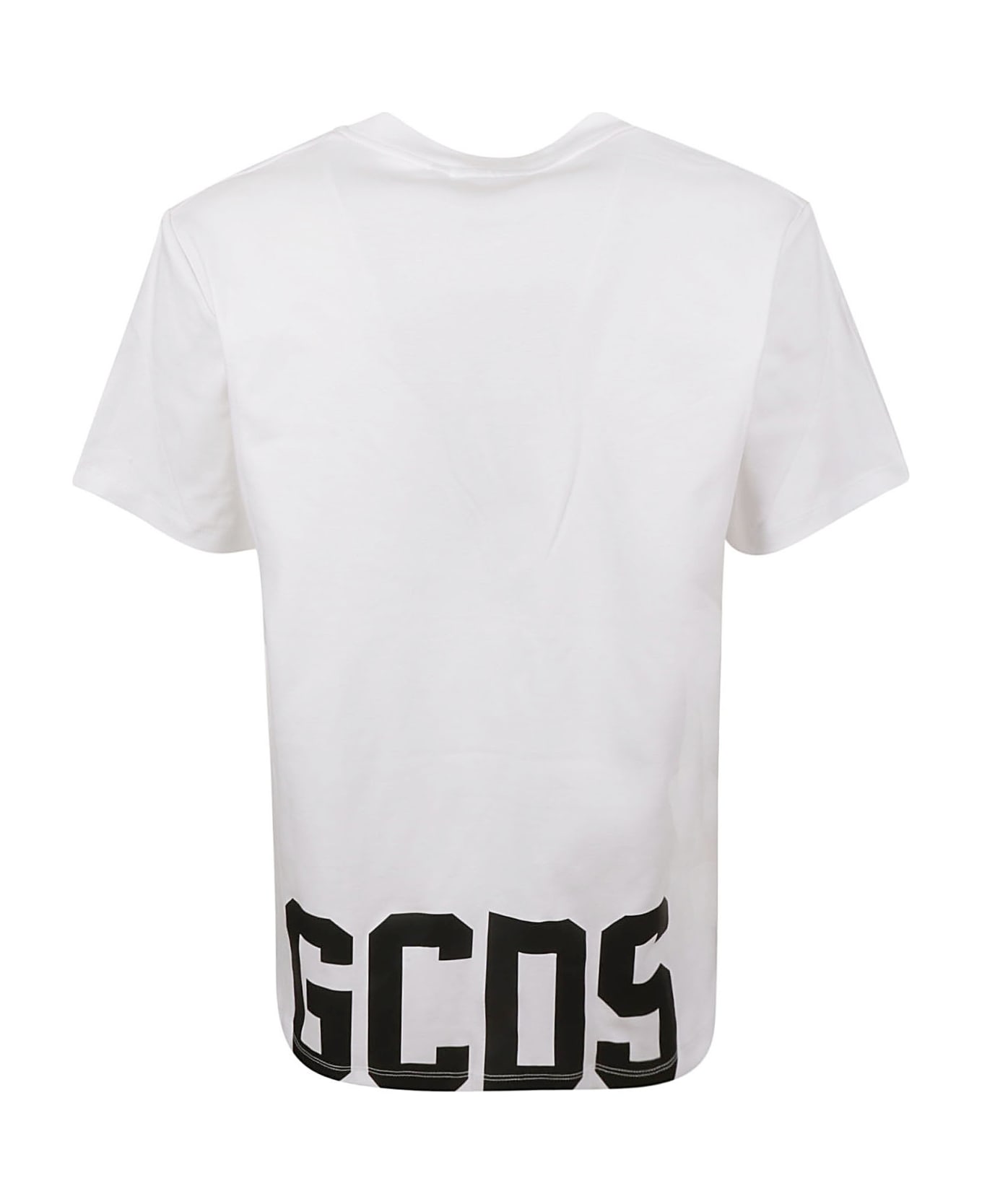 GCDS Logo Print Classic T-shirt - White
