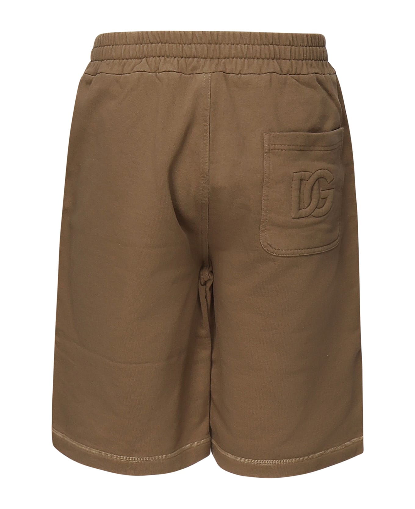 Dolce 
Gabbana Cotton Jogging Shorts - Brown