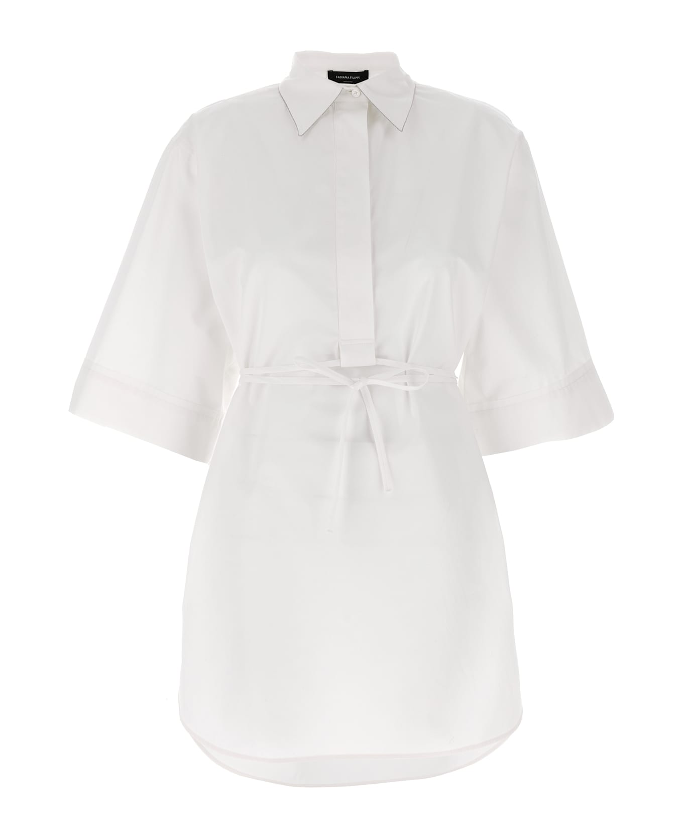 Fabiana Filippi Diamond Thread Tunic - White