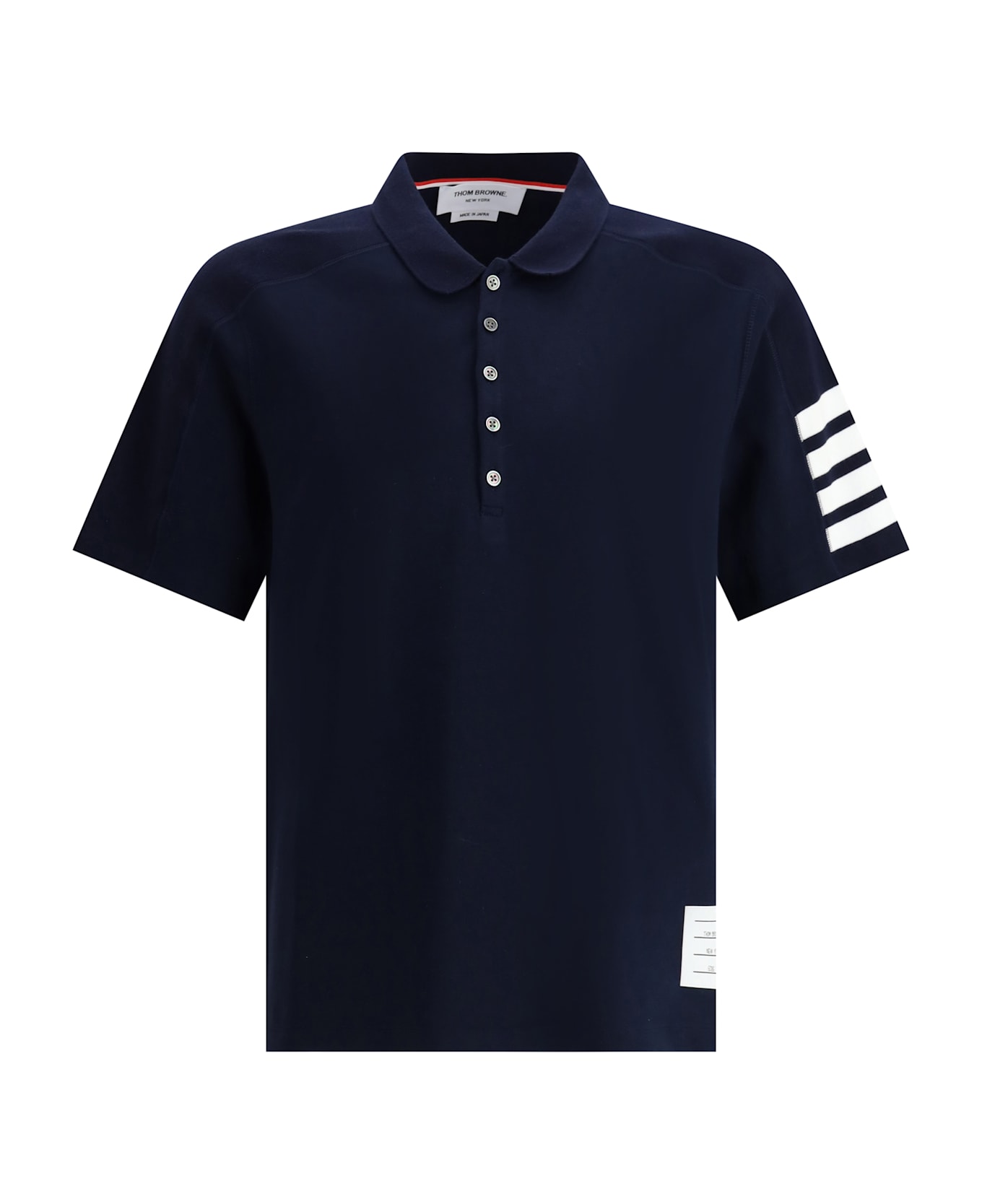 Thom Browne 'mini Collar' Navy Cotton T-shirt - Navy