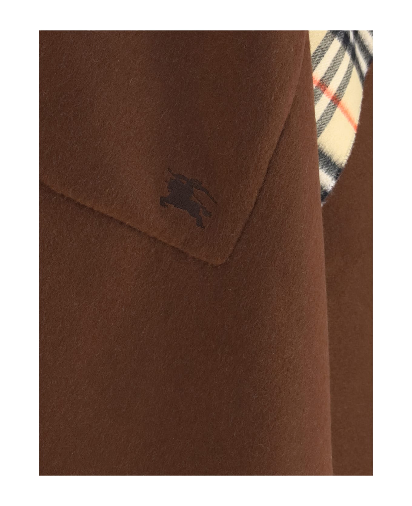 Burberry Reversible Check Wool Cashmere Cape