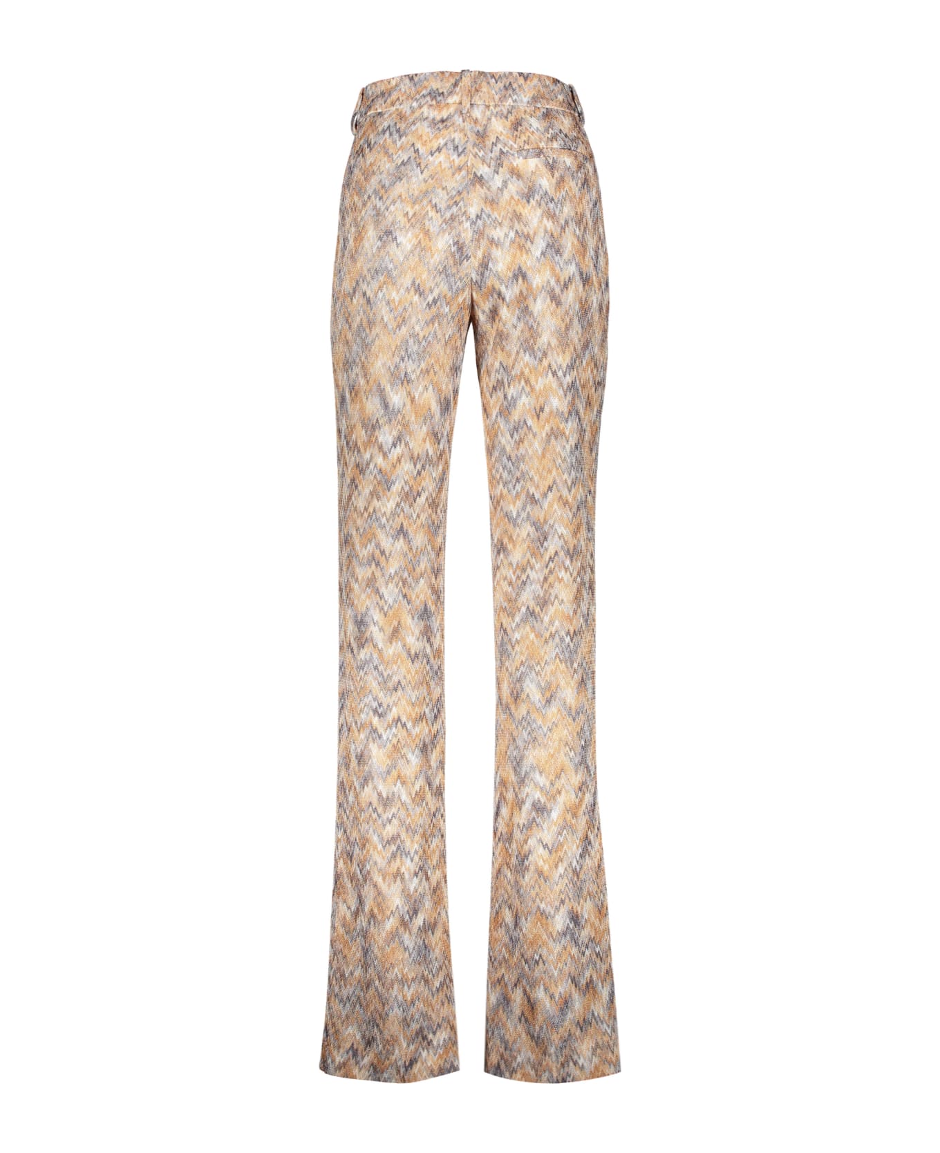 Missoni Chevron Knitted Palazzo Trousers - Multicolor