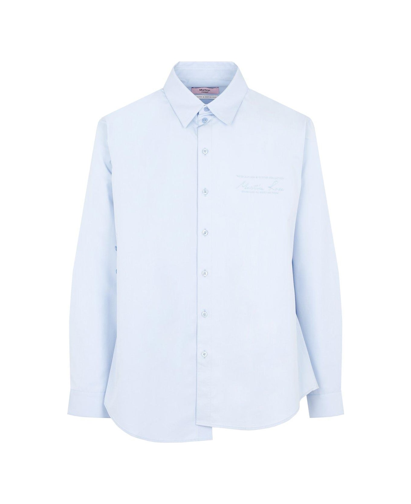 Martine Rose Buttoned Long-sleeved Shirt - Blue