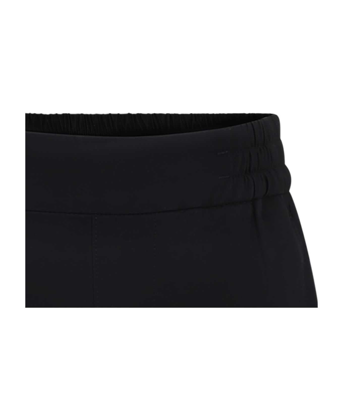 Burberry Black Shorts For Boy With Embroidery - Black ボトムス