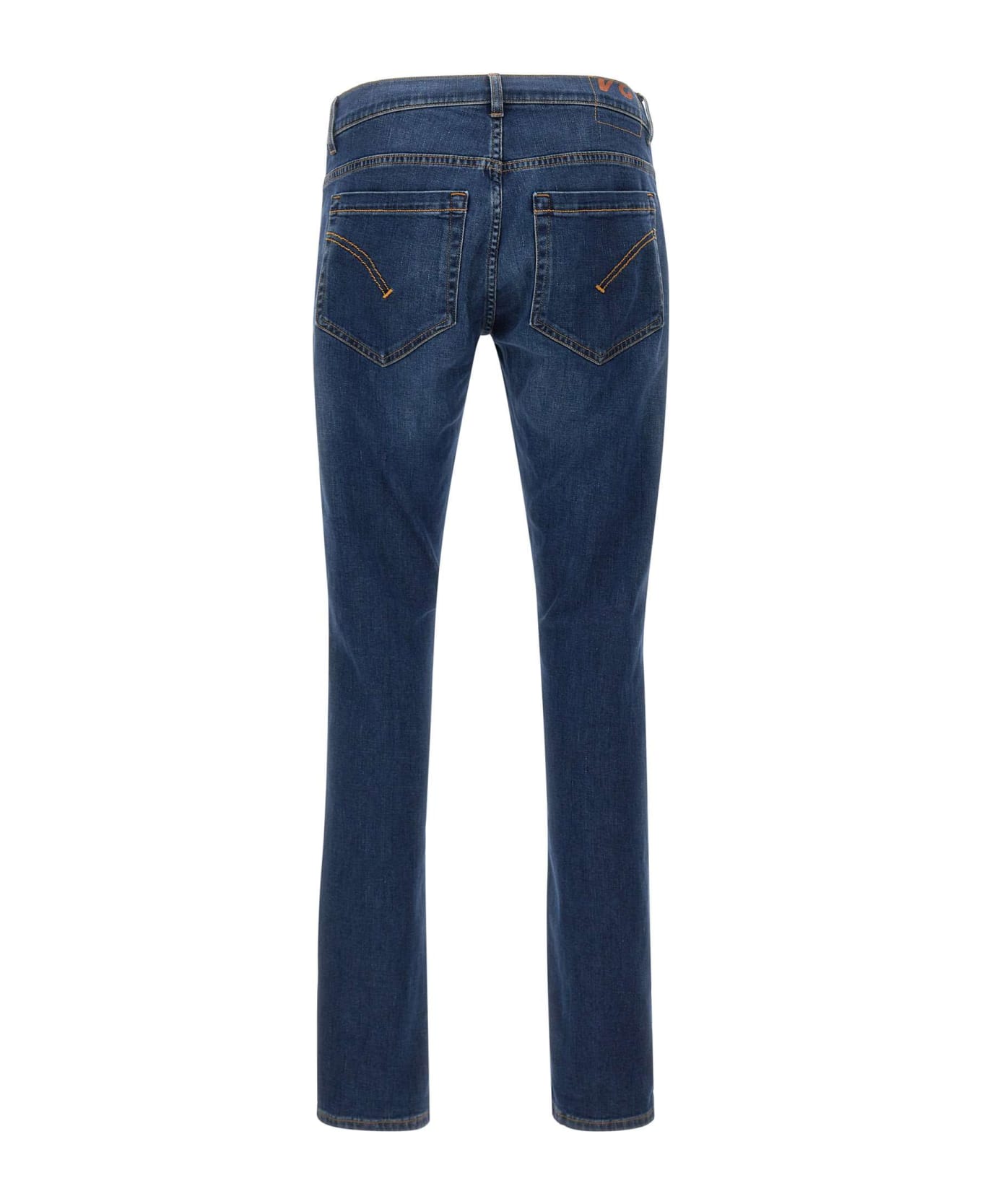 Dondup George Skinny Fit Jeans In Blue Stretch Denim - Blue