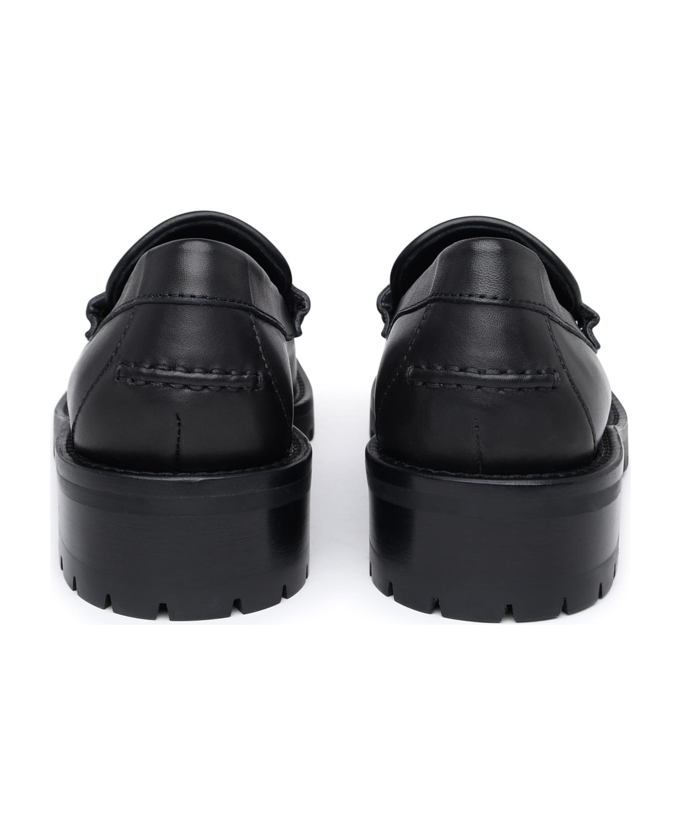 Jimmy Choo Deanna Black Leather Loafers - Black