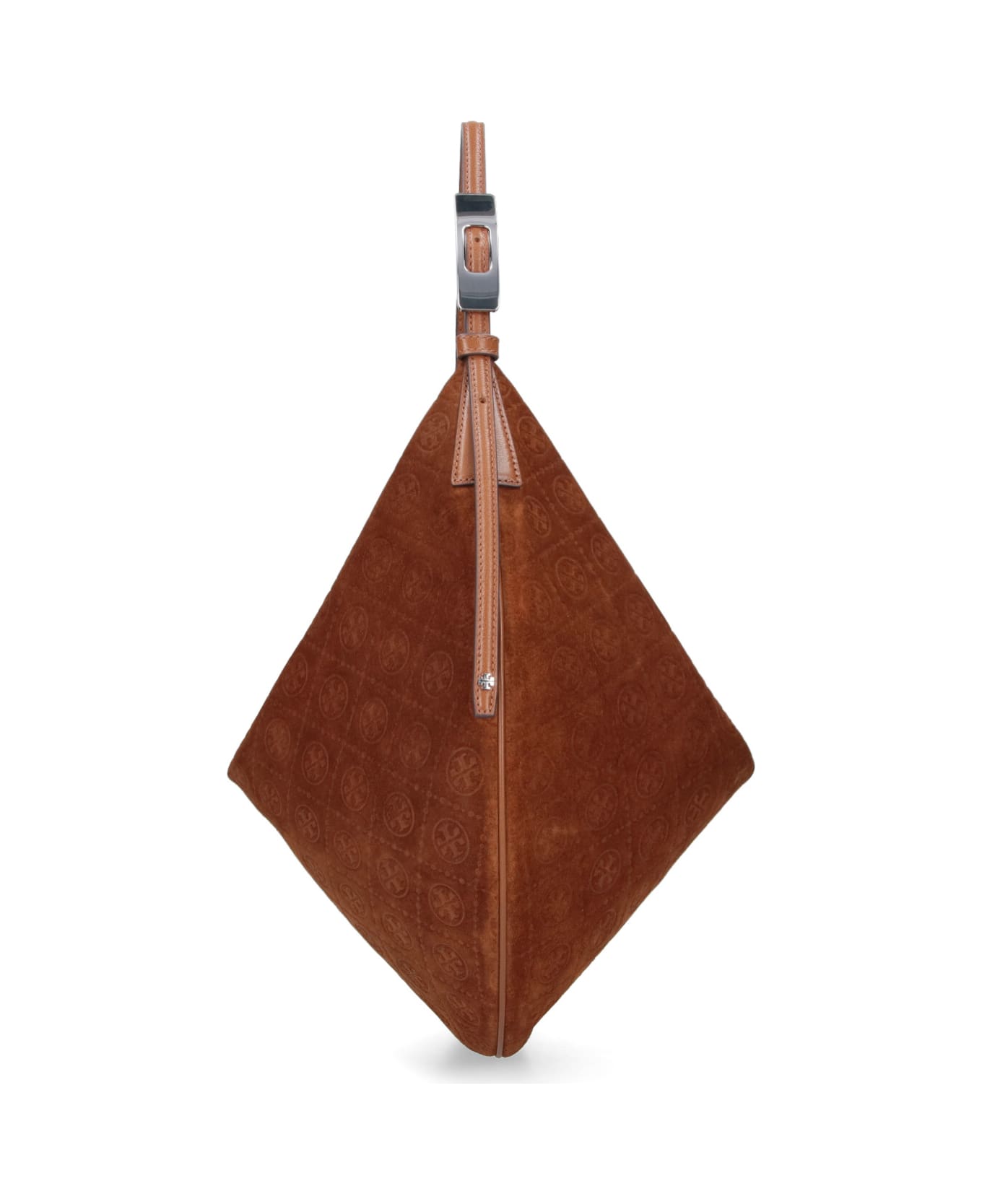 Tory Burch Medium Shoulder Bag " Balloon T Monogram" - Brown