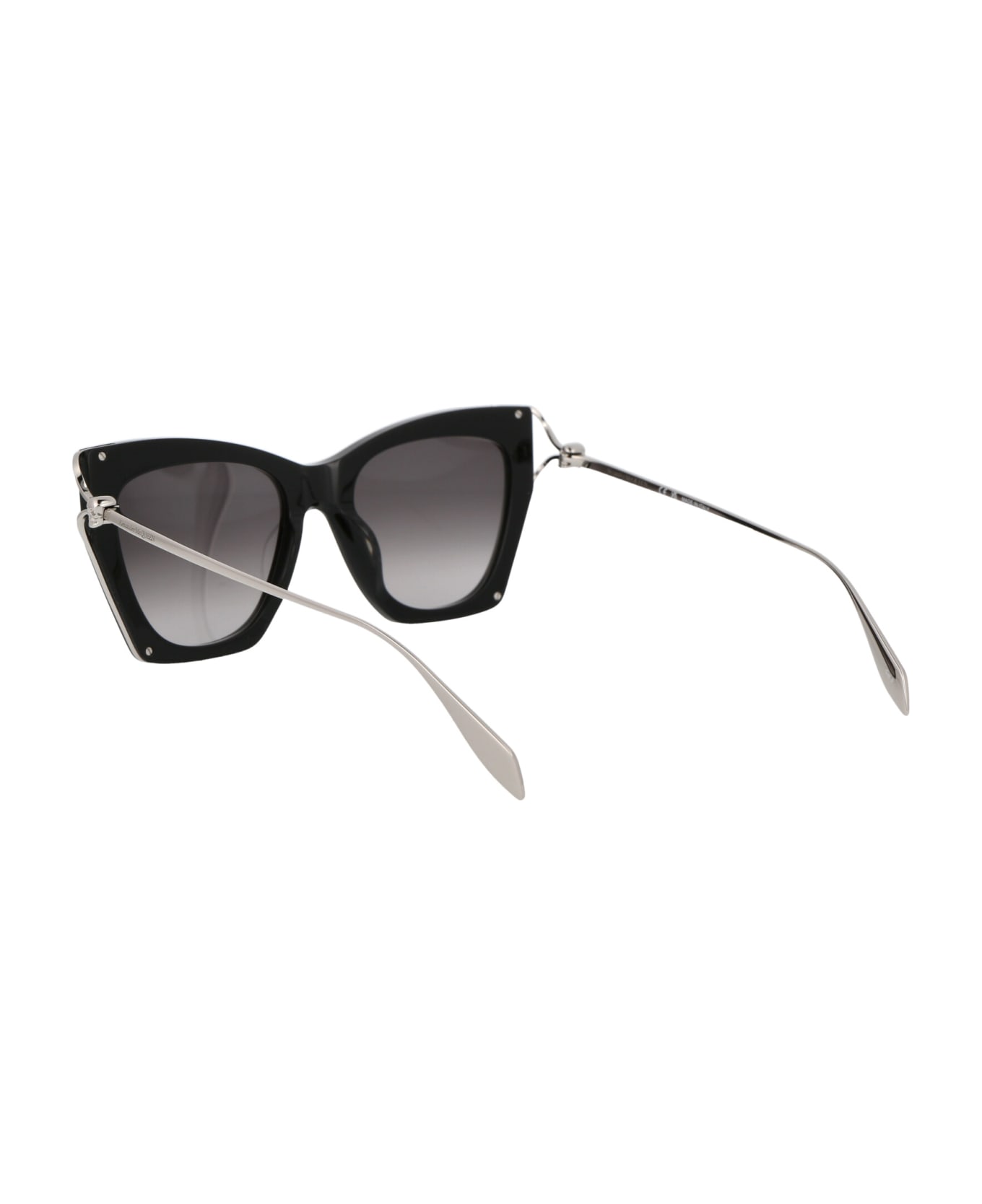 Alexander McQueen Eyewear Am0375s Sunglasses - 001 BLACK SILVER GREY