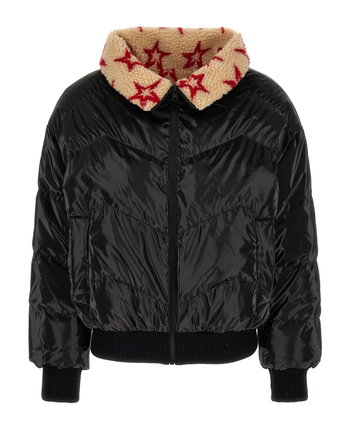Perfect Moment 'reversible Faux Shearling' Reversible Down Jacket - Multicolor