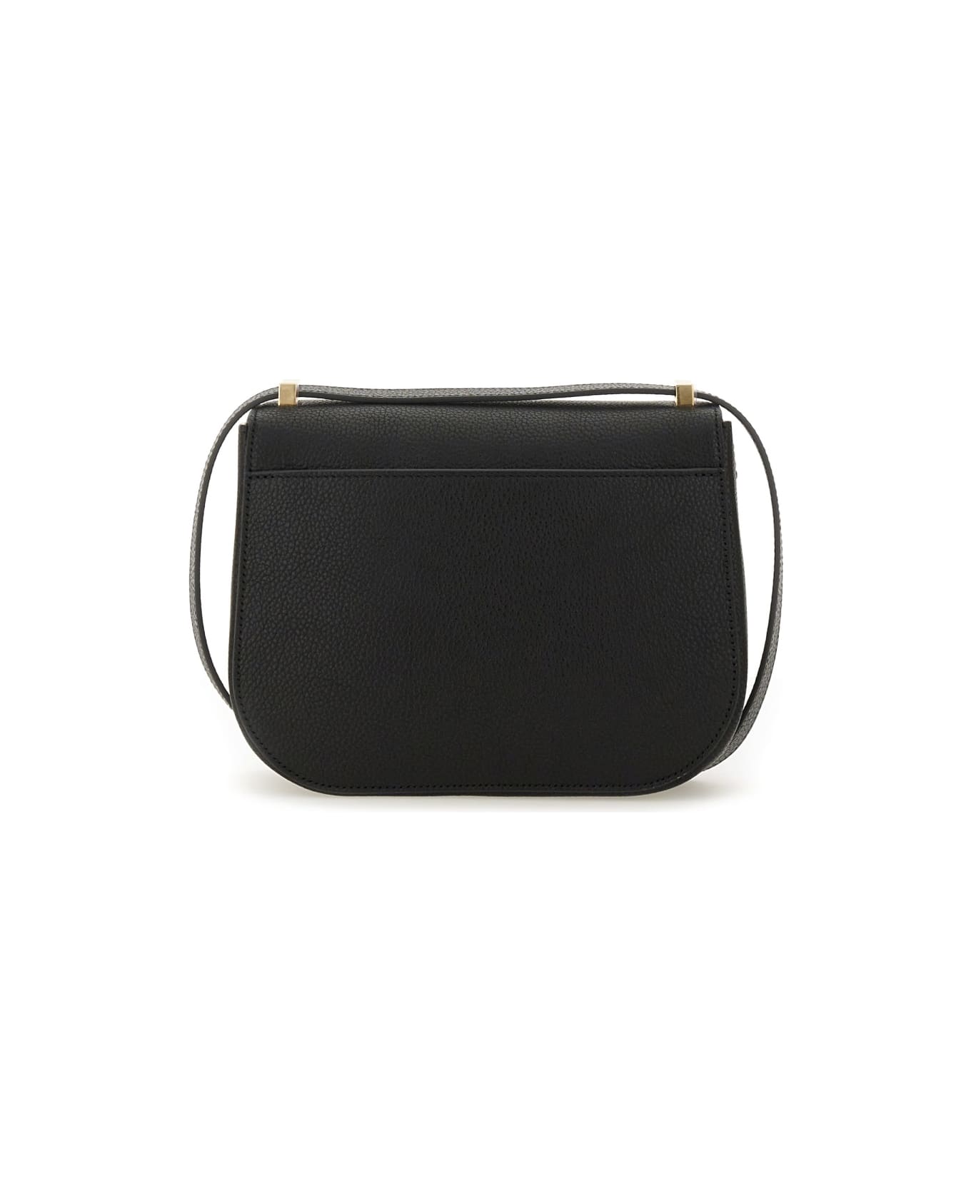 Ferragamo Shoulder Bag Double Hooks - BLACK