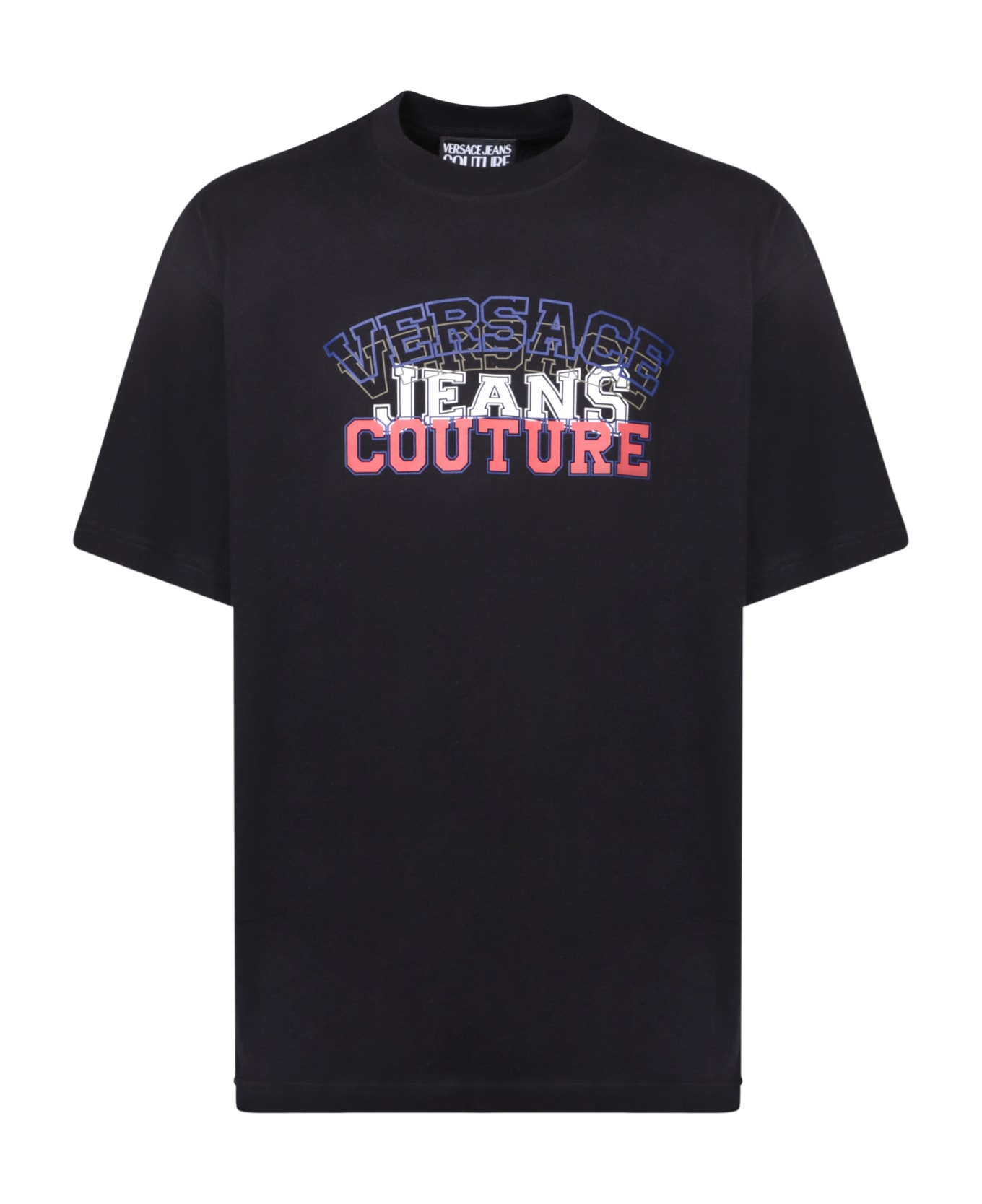 Versace Jeans Couture Collage Print T-shirt - Black シャツ