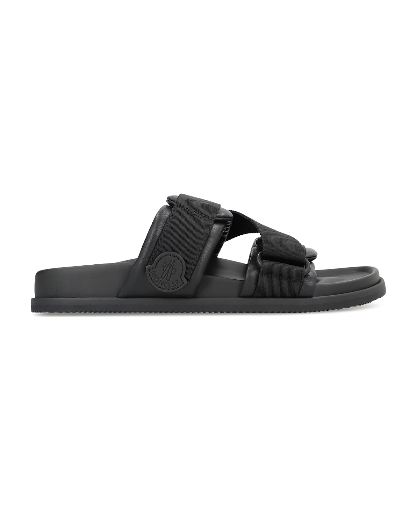 Moncler Mon Summer Slides - black