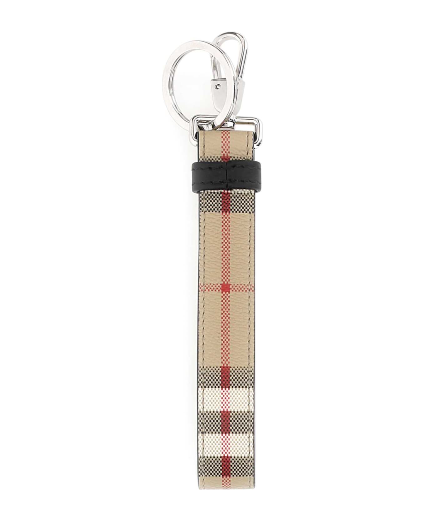 Burberry Printed E-canvas Keyring - ARCHIVEBEIGE