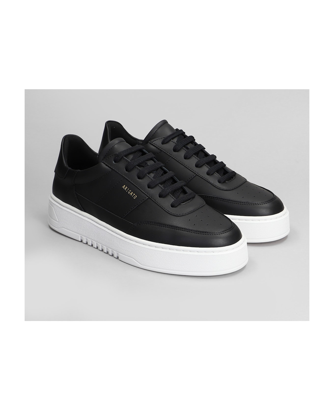 Axel Arigato Orbit Vintage Sneakers In Black Leather - BLACK