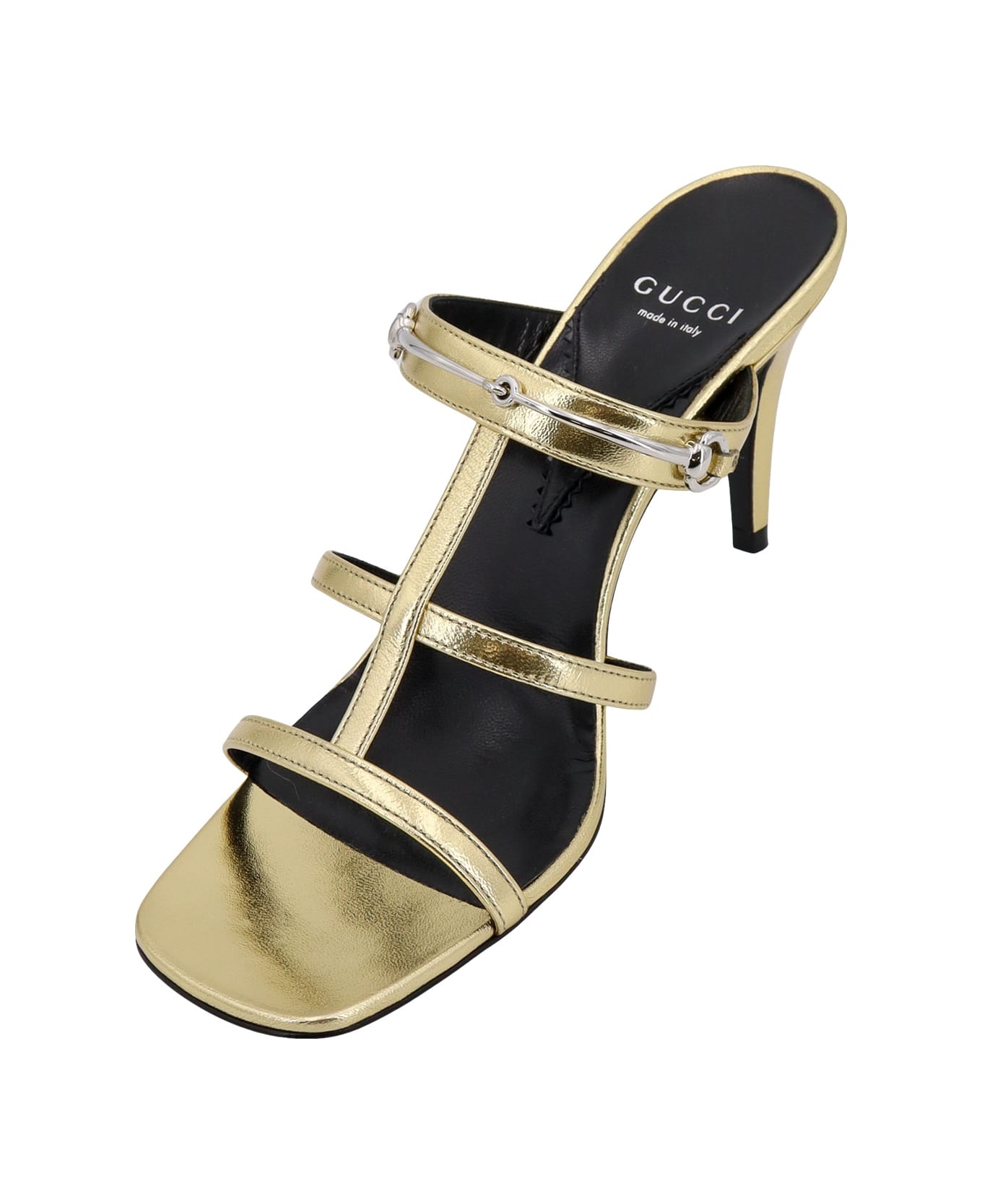 Gucci Slider Sandals - Gold