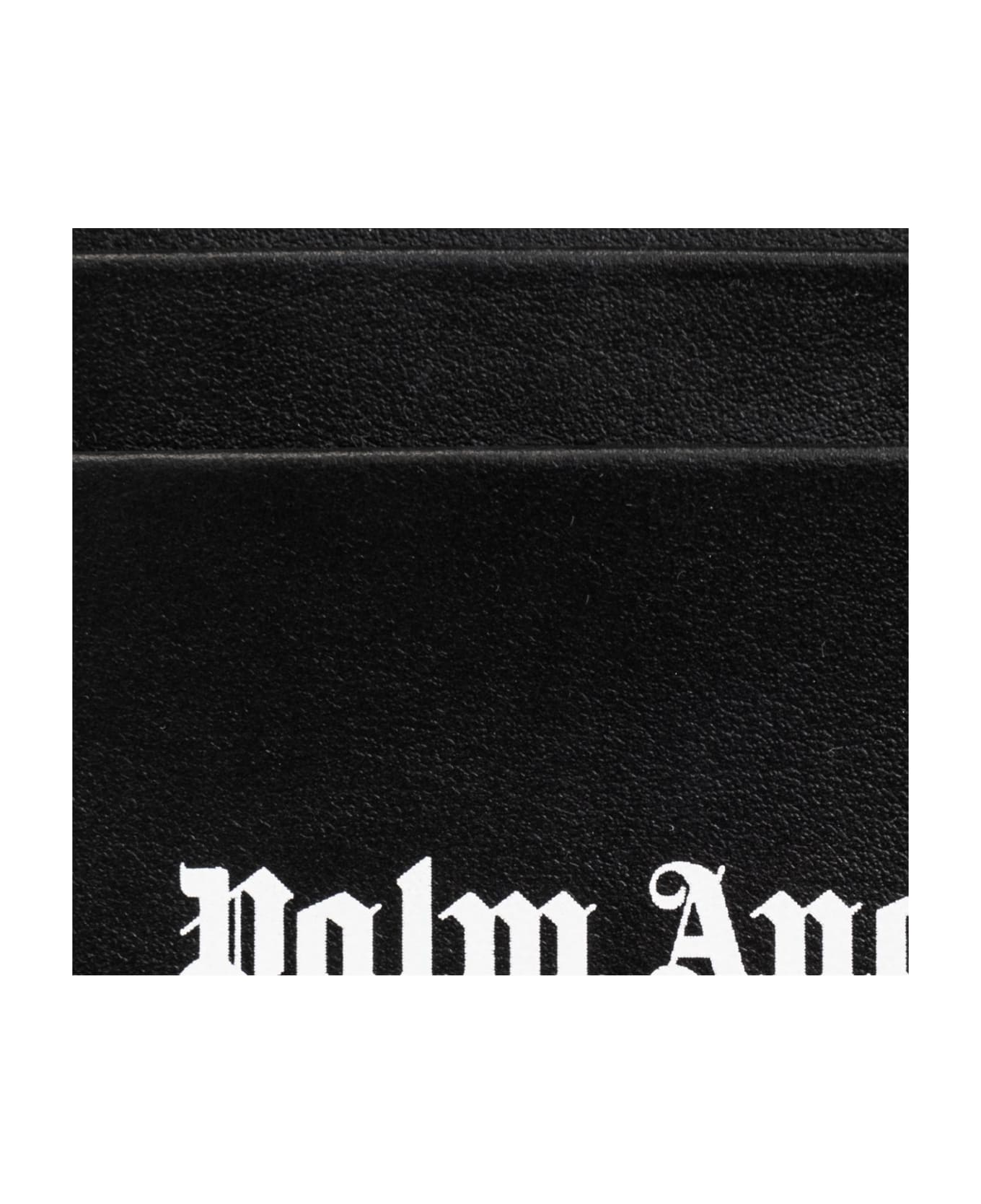 Palm Angels Card Case With Logo - Black